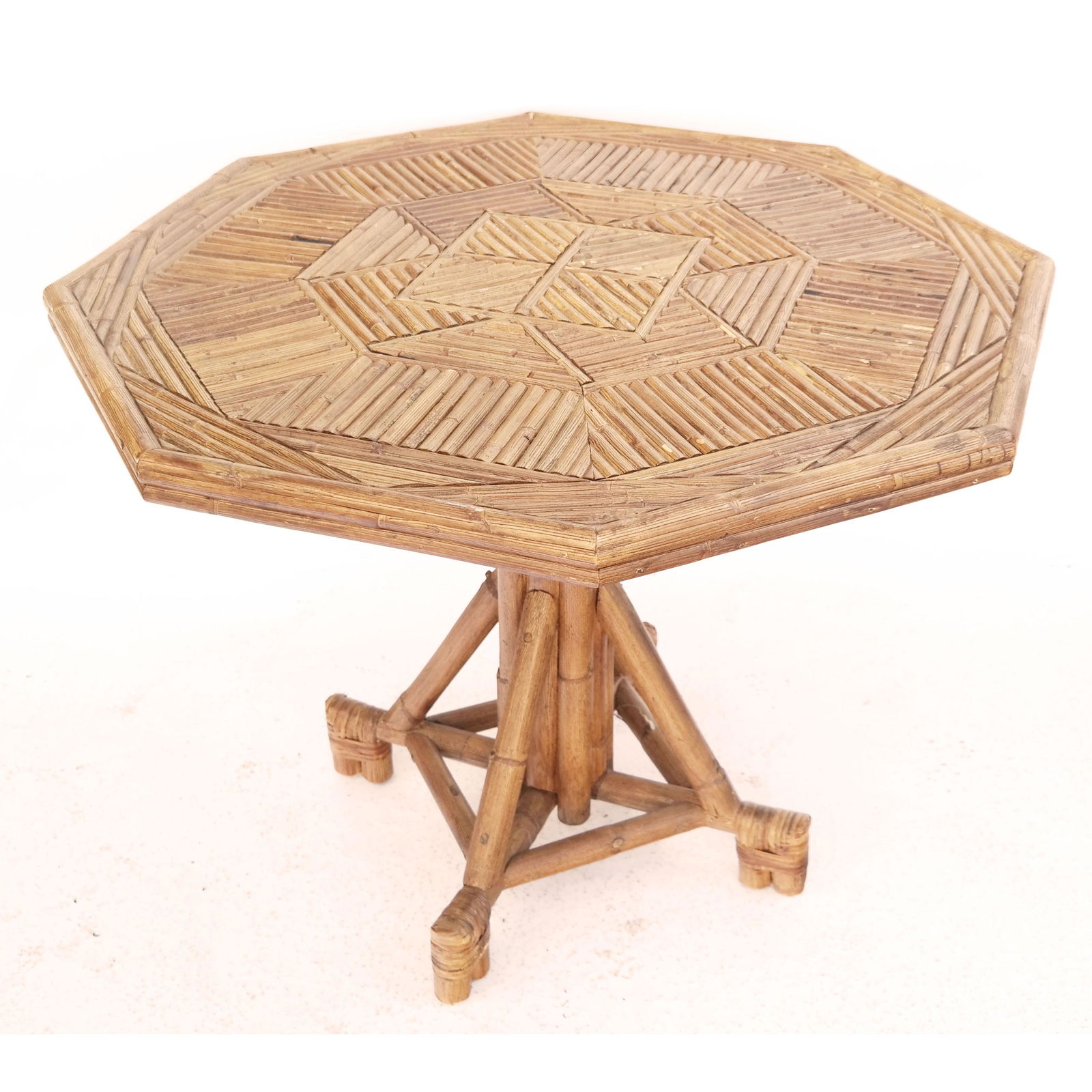 Rattan Octagonal Center Table (1 of 8)