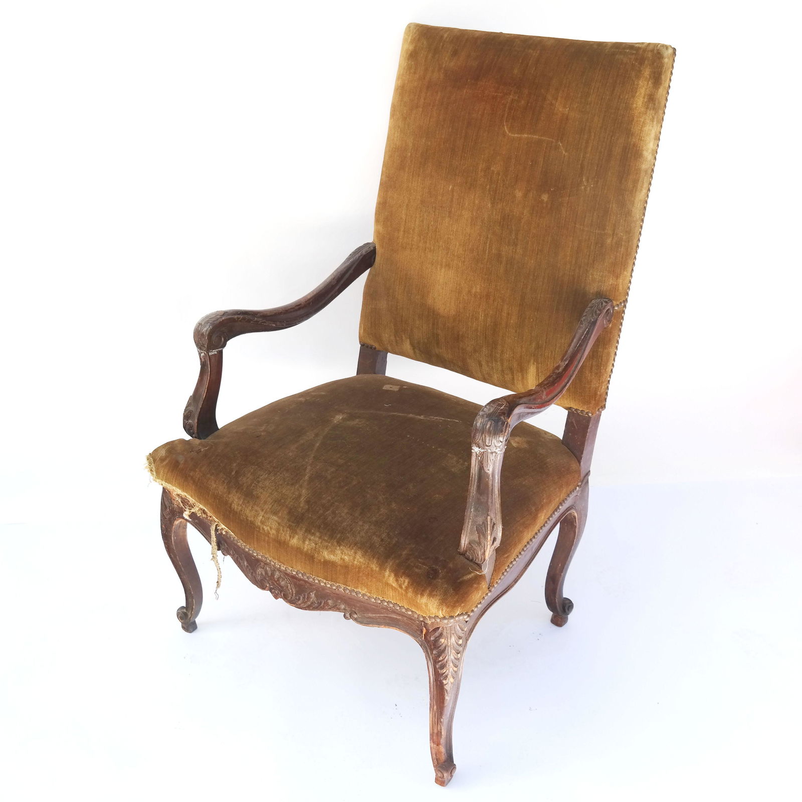 18th C. French Regence Open Armchair (1 of 7)