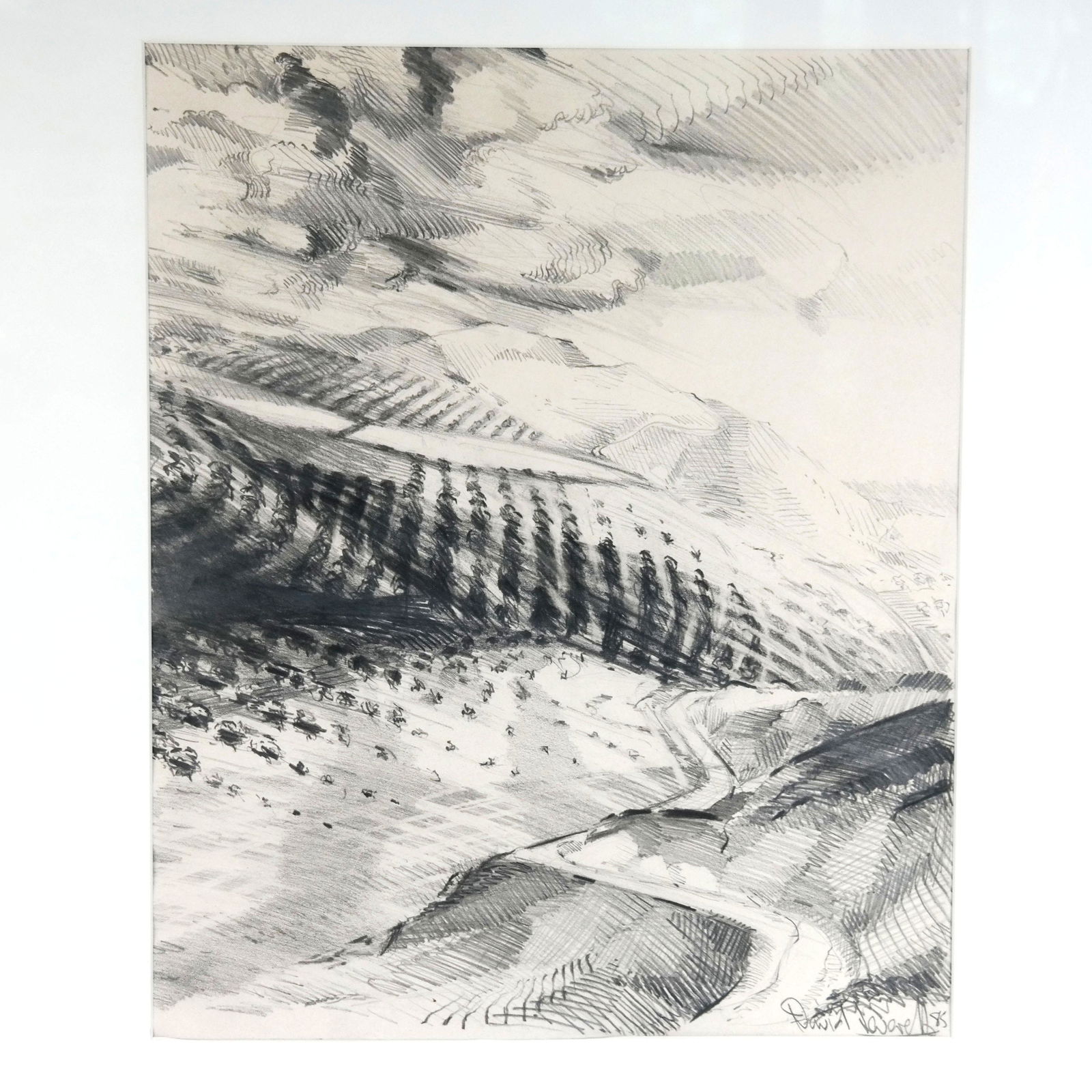 David LEVER: Landscape - Pencil Drawing (1 of 8)