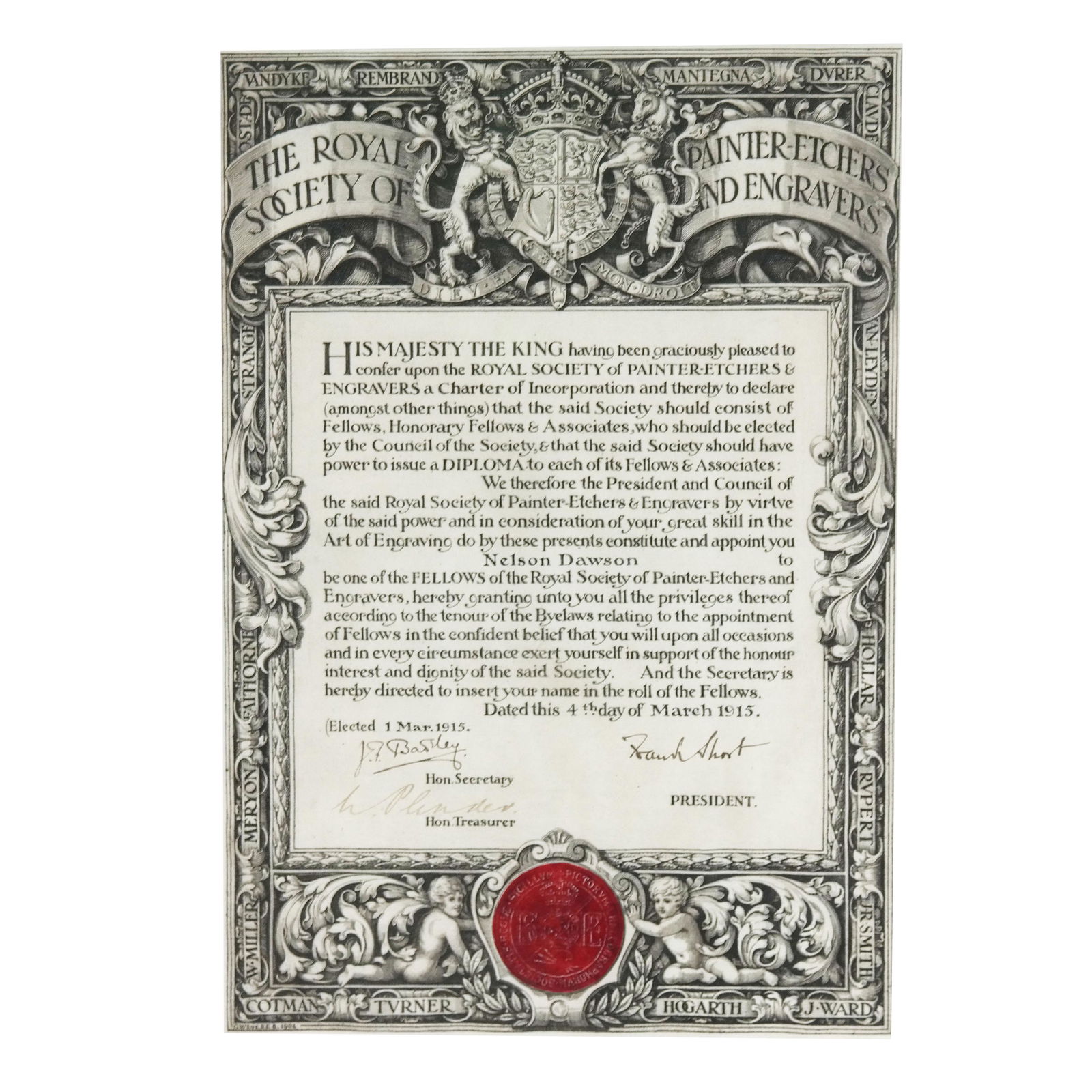 Royal Appointment Document (1 of 8)