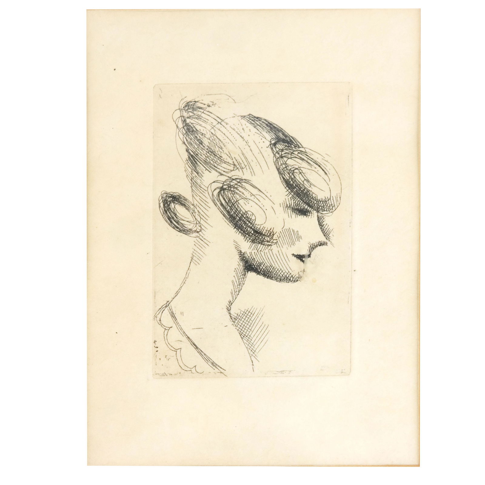 Attrib. to Elie NADELMAN: Profile - Engraving (1 of 5)