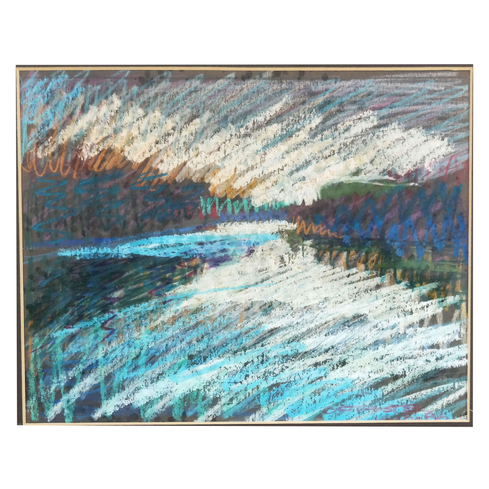 Barbara POSTEL: Frozen River - Work on Paper (1 of 7)