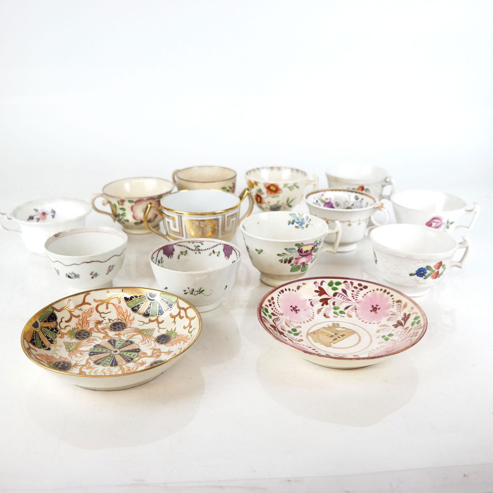 19th C. English Porcelain Tableware - 14 Pcs. (1 of 10)