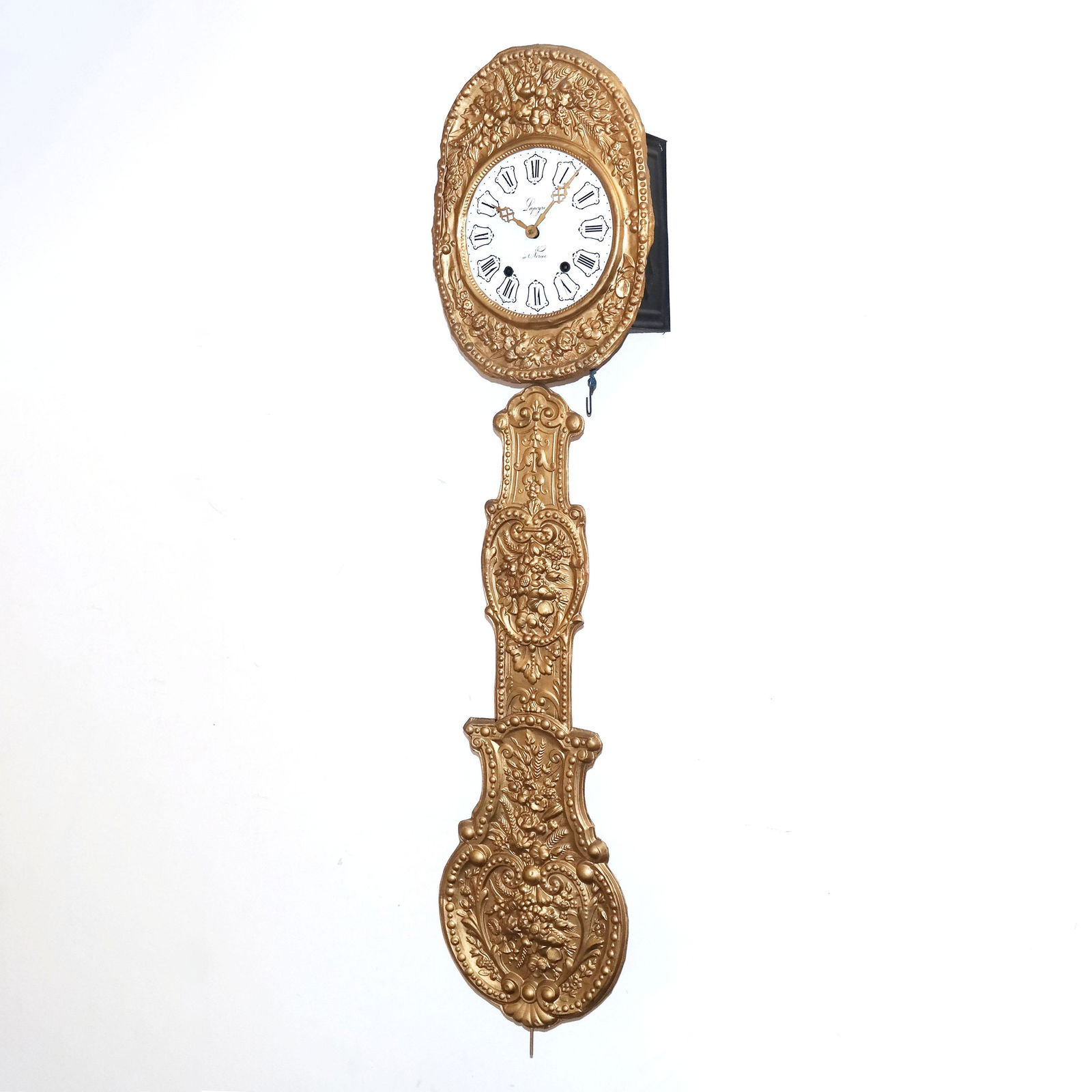 French Provincial Brass Morbier Clock (1 of 16)