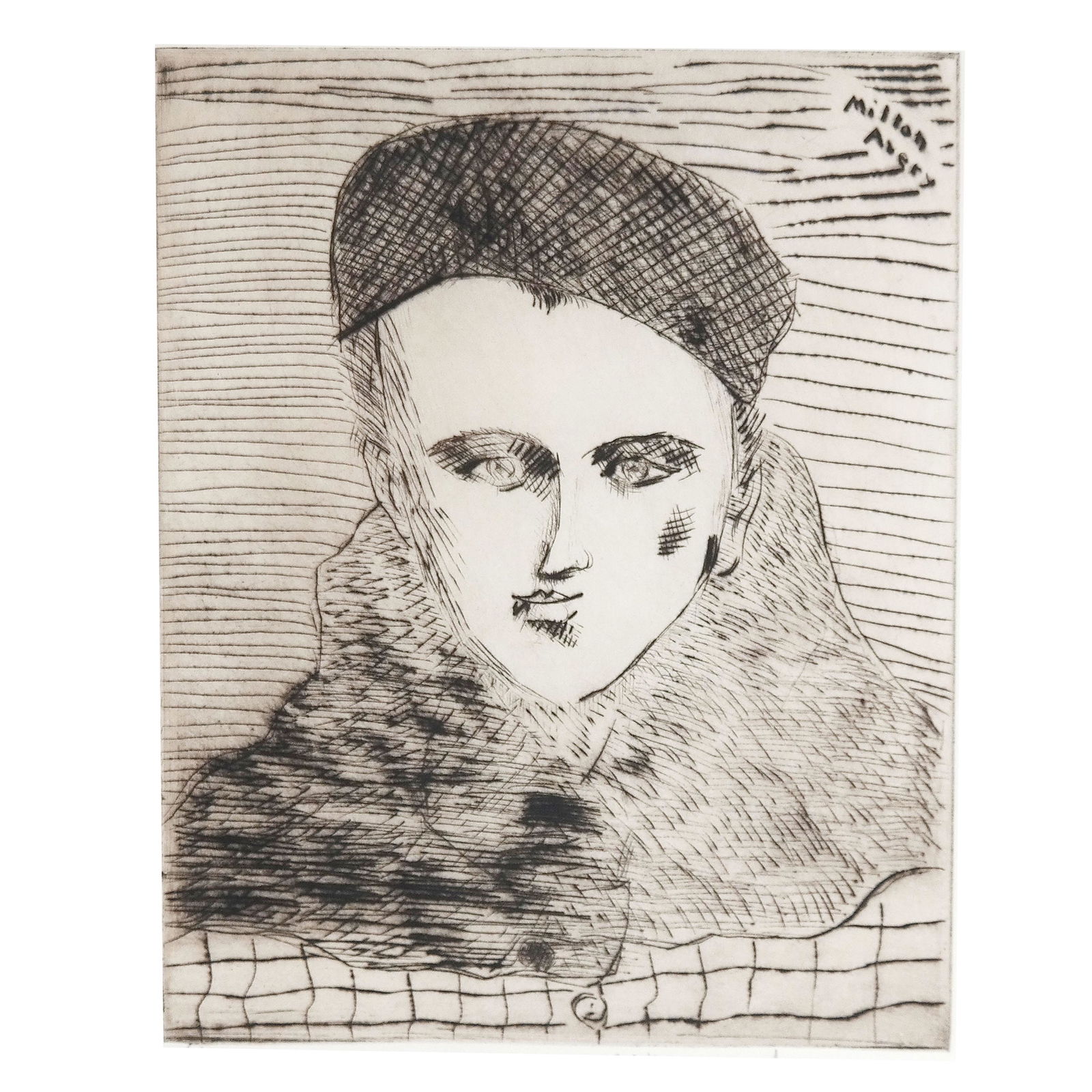 Milton AVERY "Sally with Beret" - Etching (1 of 10)