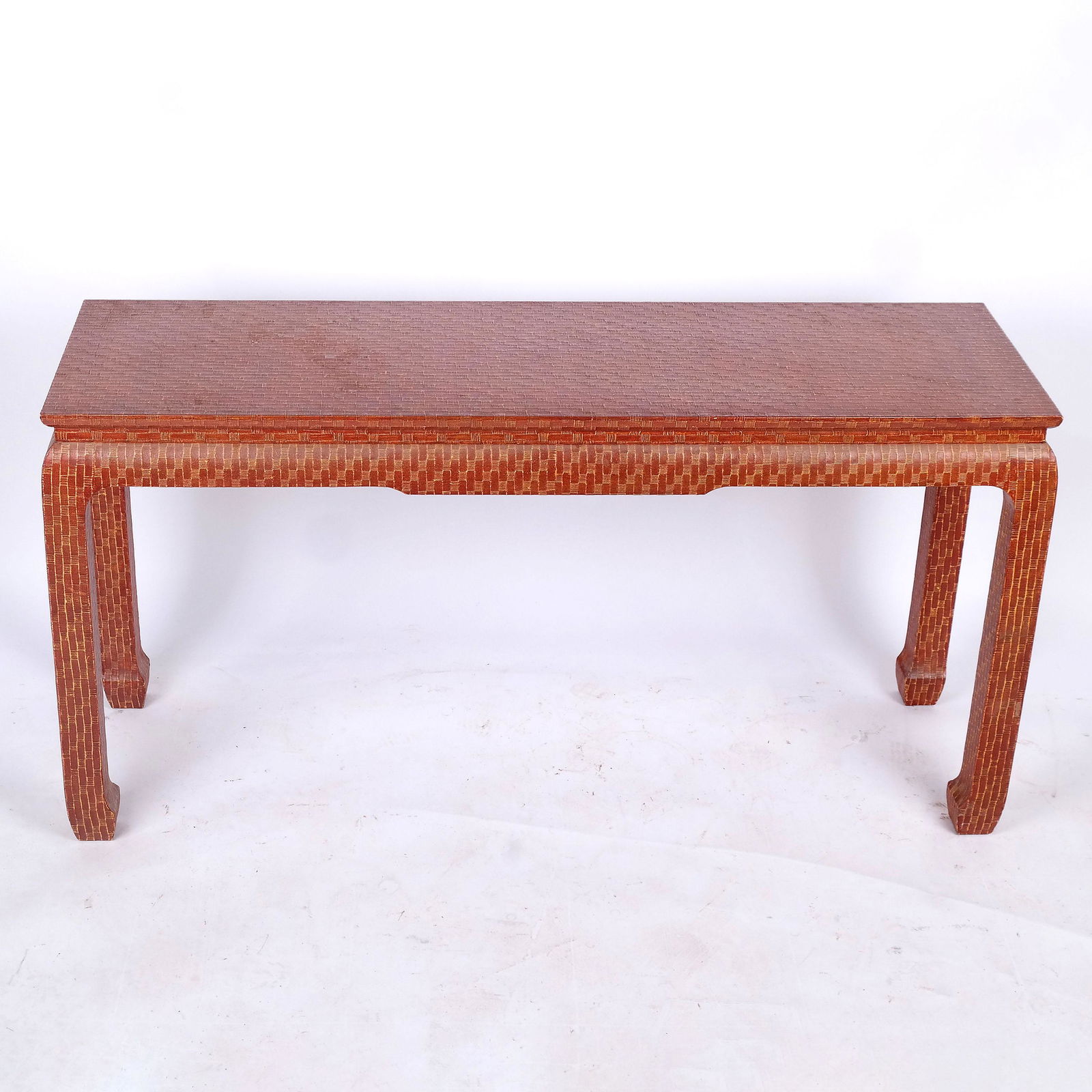 Baker Red Console Table (1 of 10)