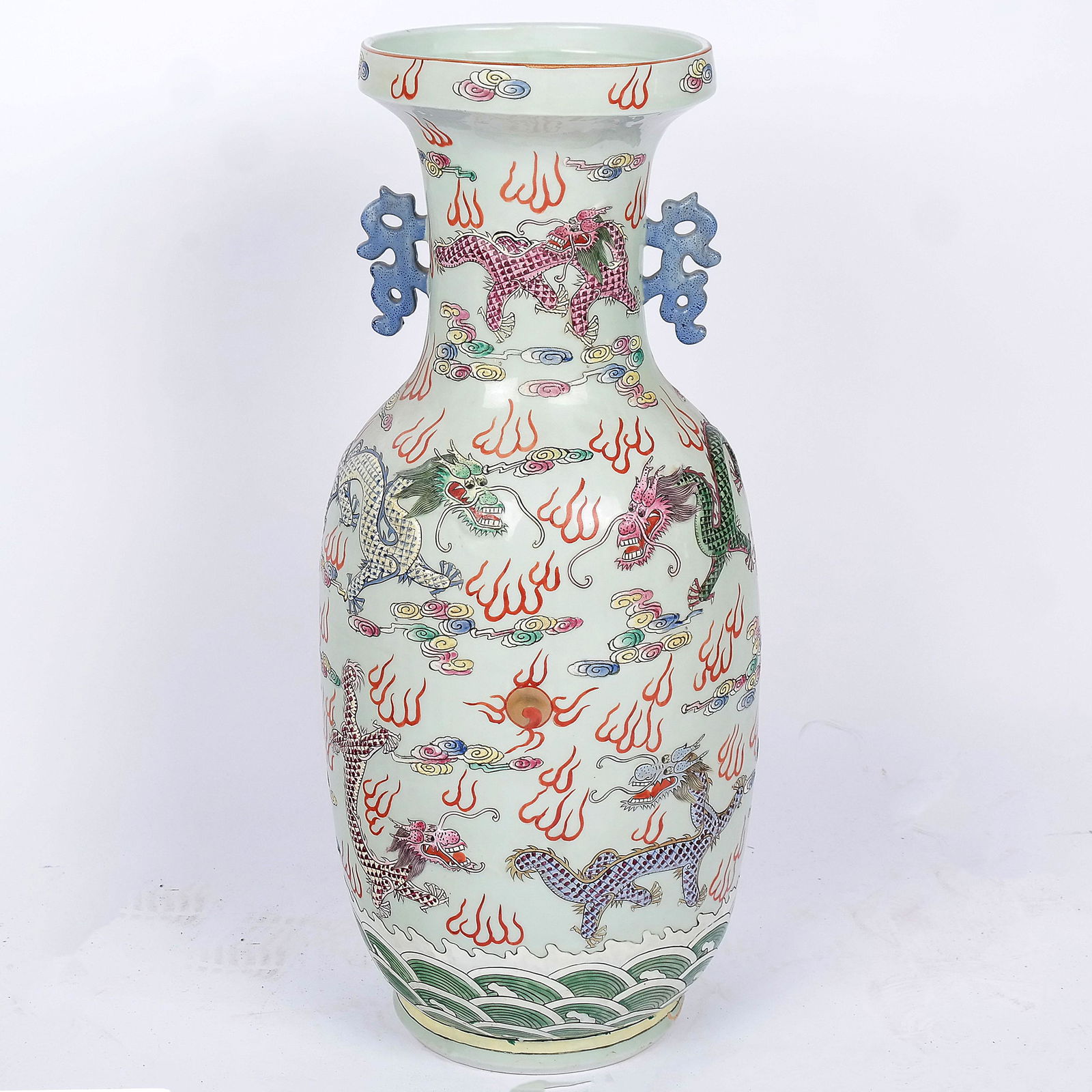 Chinese Polychrome Decorated Vase (1 of 12)