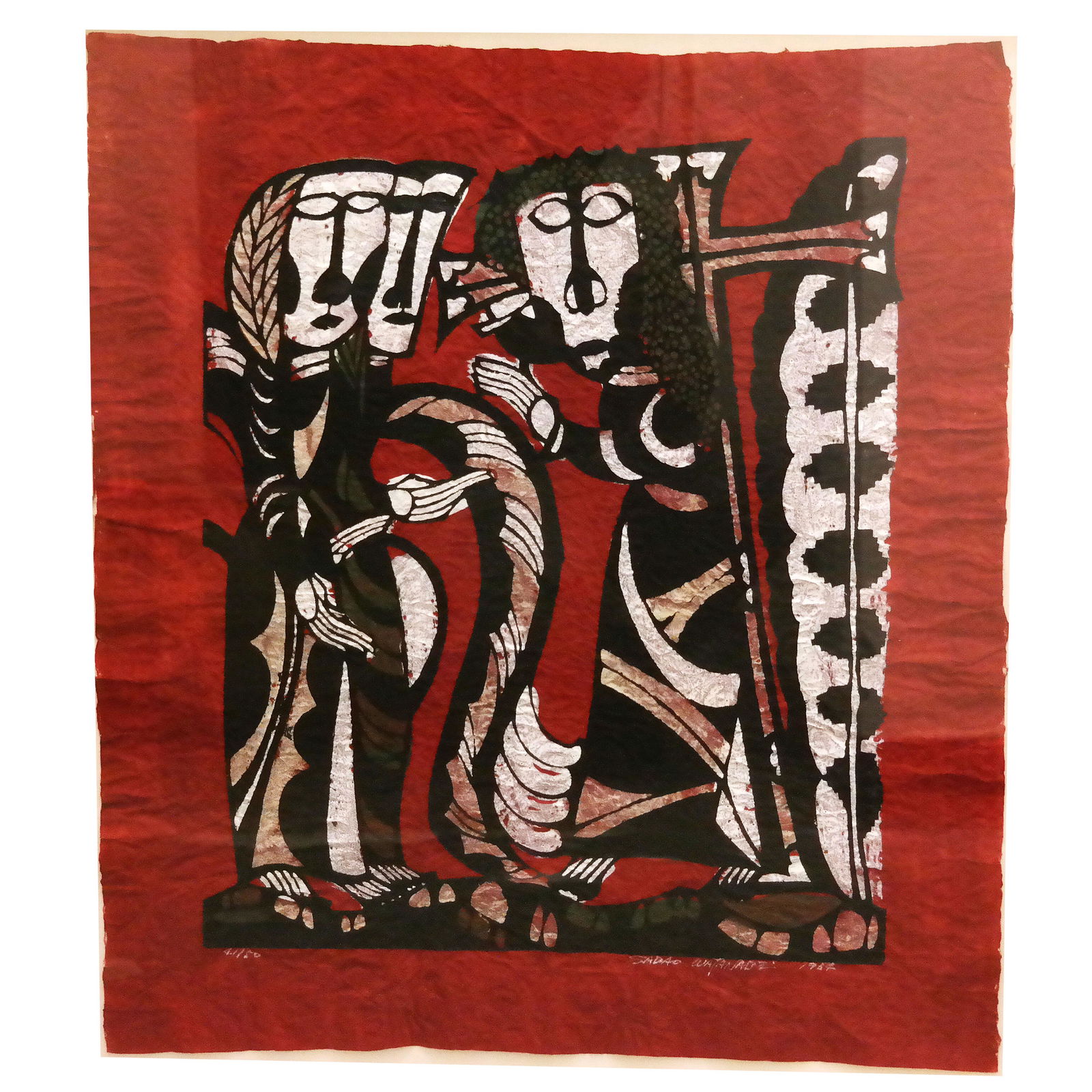 Sadao WATANABE: Three Figures - Stencil Print (1 of 8)