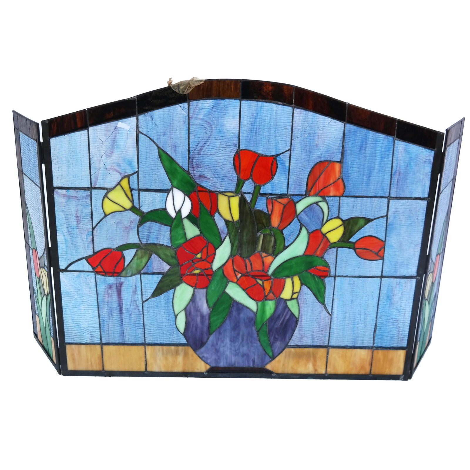 Stained Glass Fireplace Screen (1 of 10)