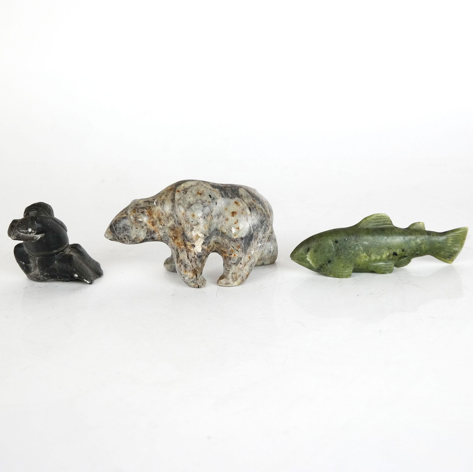 Three Inuit Stone Carvings (1 of 14)