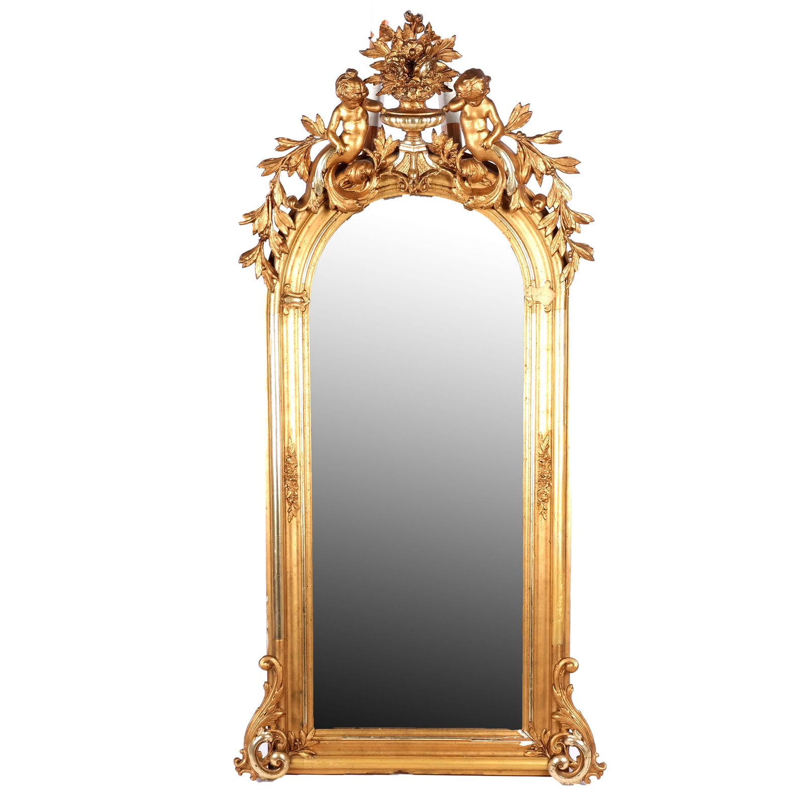 Italian Gilt Mirror with Cherubs (1 of 14)