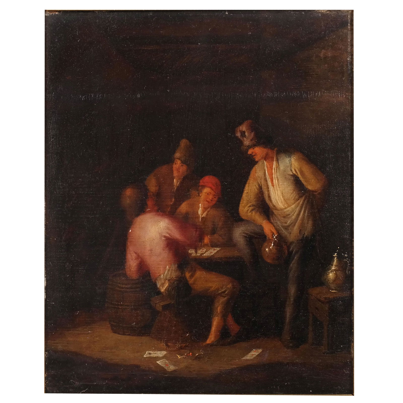 Dutch School: Interior Scene - Oil Painting (1 of 8)