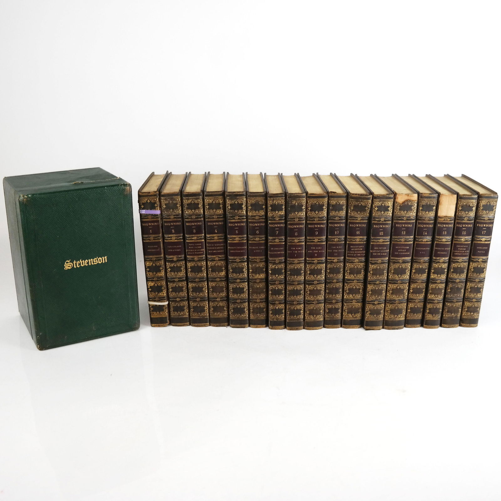 BOOKS: Browning & Stevenson - 23 Vols. (1 of 18)