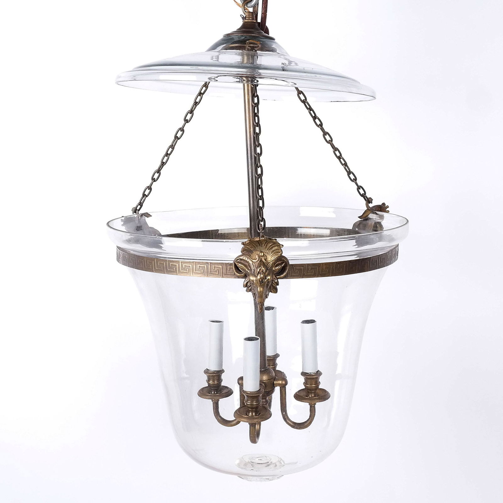 Neoclassical-Style Gilt Bronze & Glass Lantern (1 of 11)