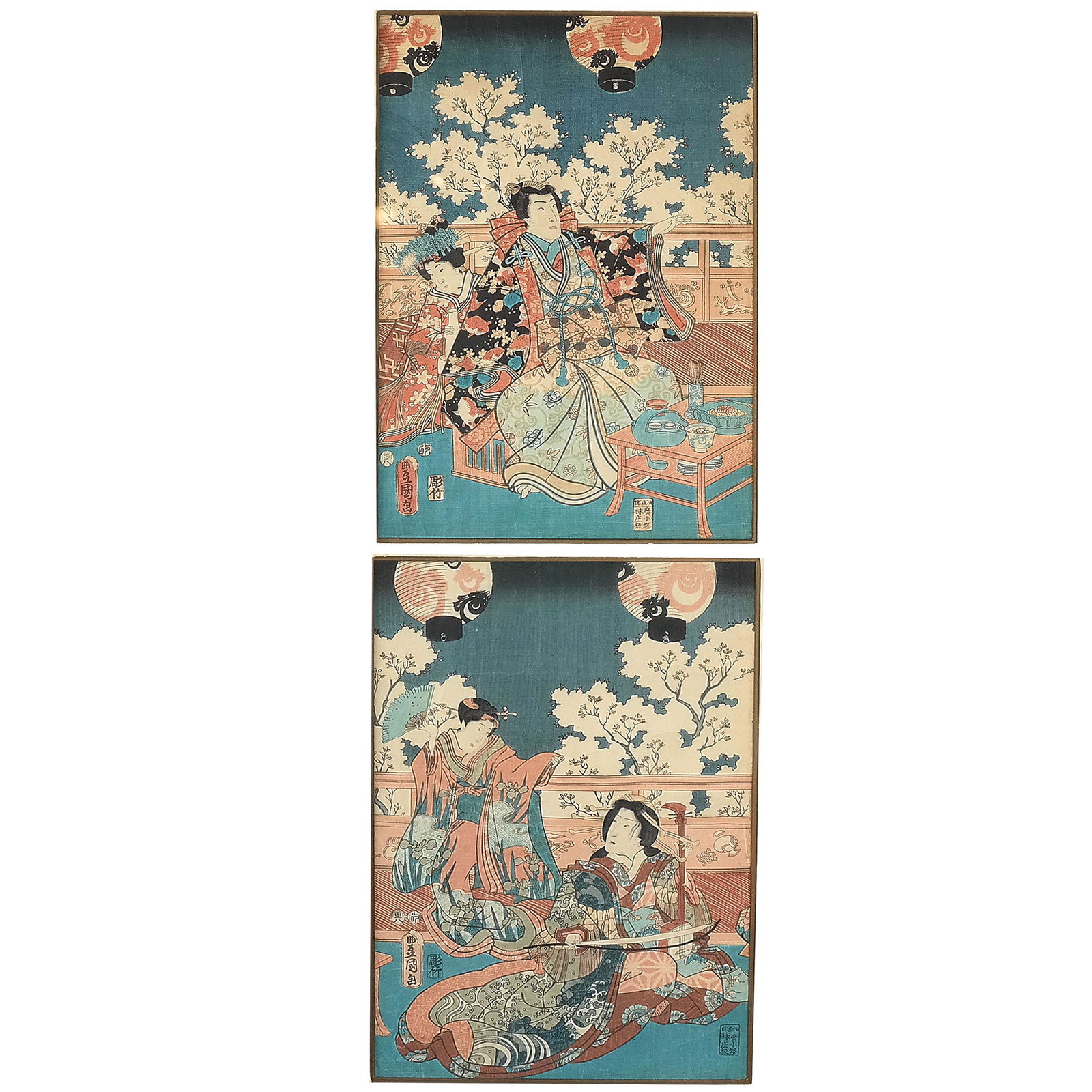 Two Japanese Colored Woodcuts (1 of 16)