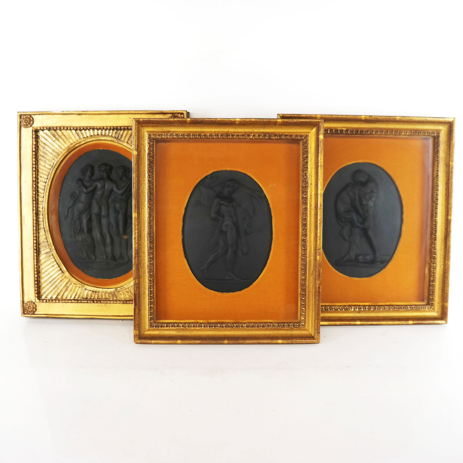Three Wedgwood Basalt Relief Plaques (1 of 18)