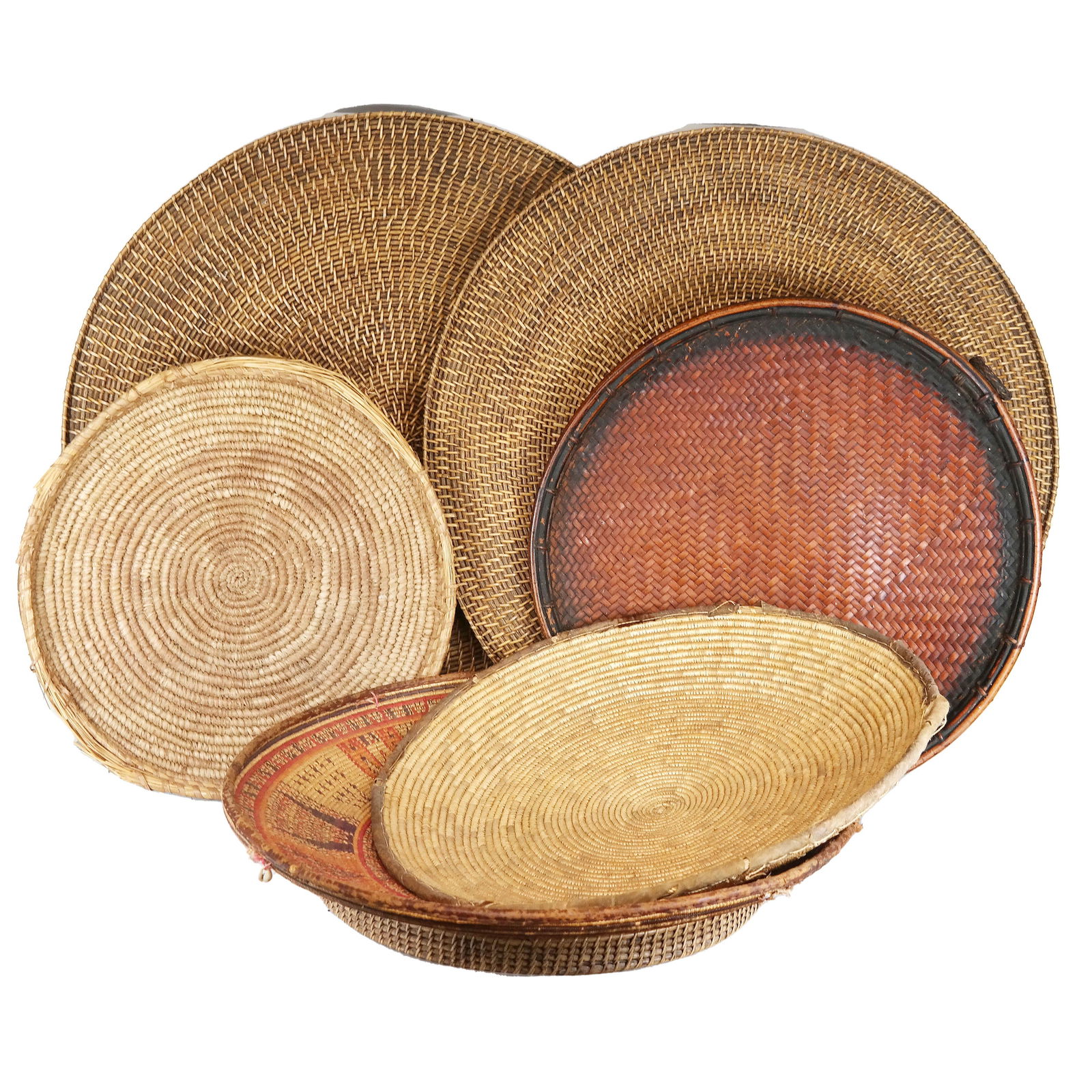 Assembled Group of Seven Woven Baskets (1 of 17)