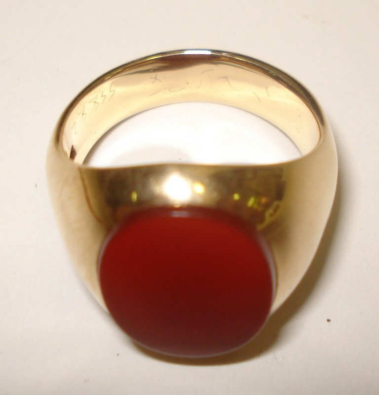 Tiffany & Co. Men's Ring: Cabochen stone, Tiffany & Co. 6.5 DWT