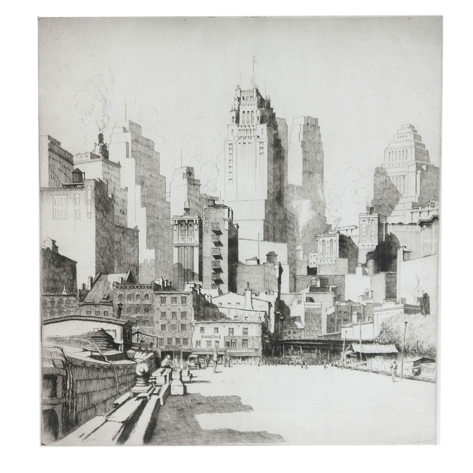 Ernest ROTH: Lower Manhattan Skyline - Etching (1 of 12)