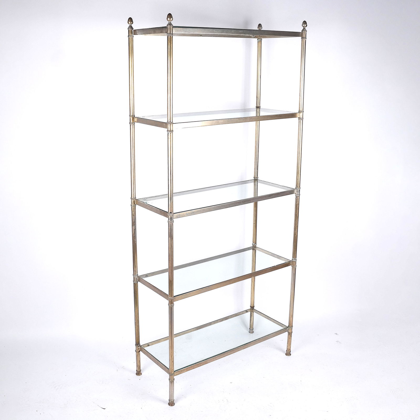 Modern Brass Five-Tier Etagere (1 of 9)
