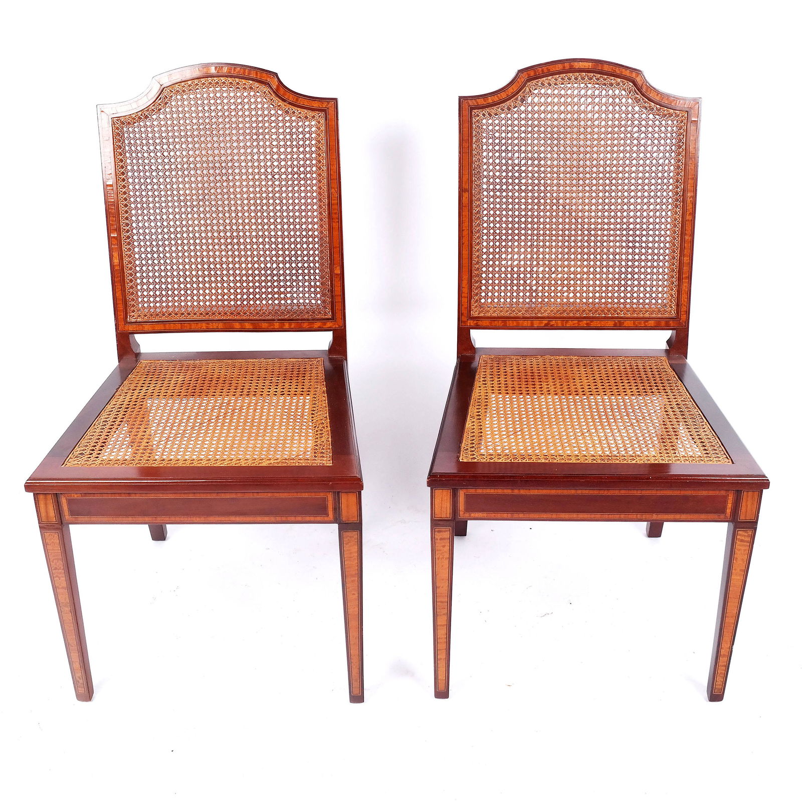 Pair of Regency-Style Caned Side Chairs (1 of 7)