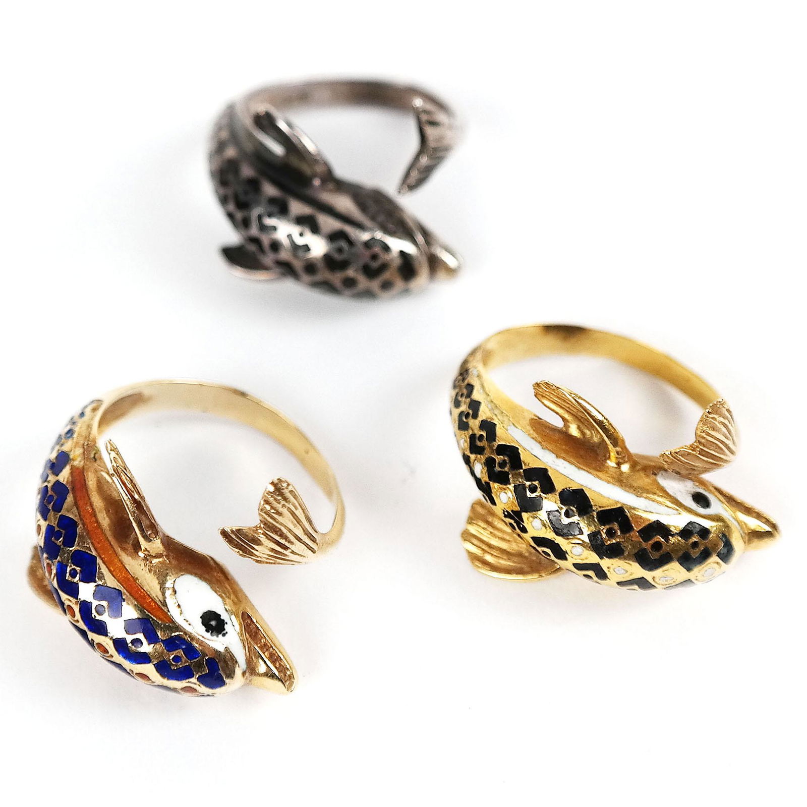 Set of Three Dolphin Rings (1 of 17)
