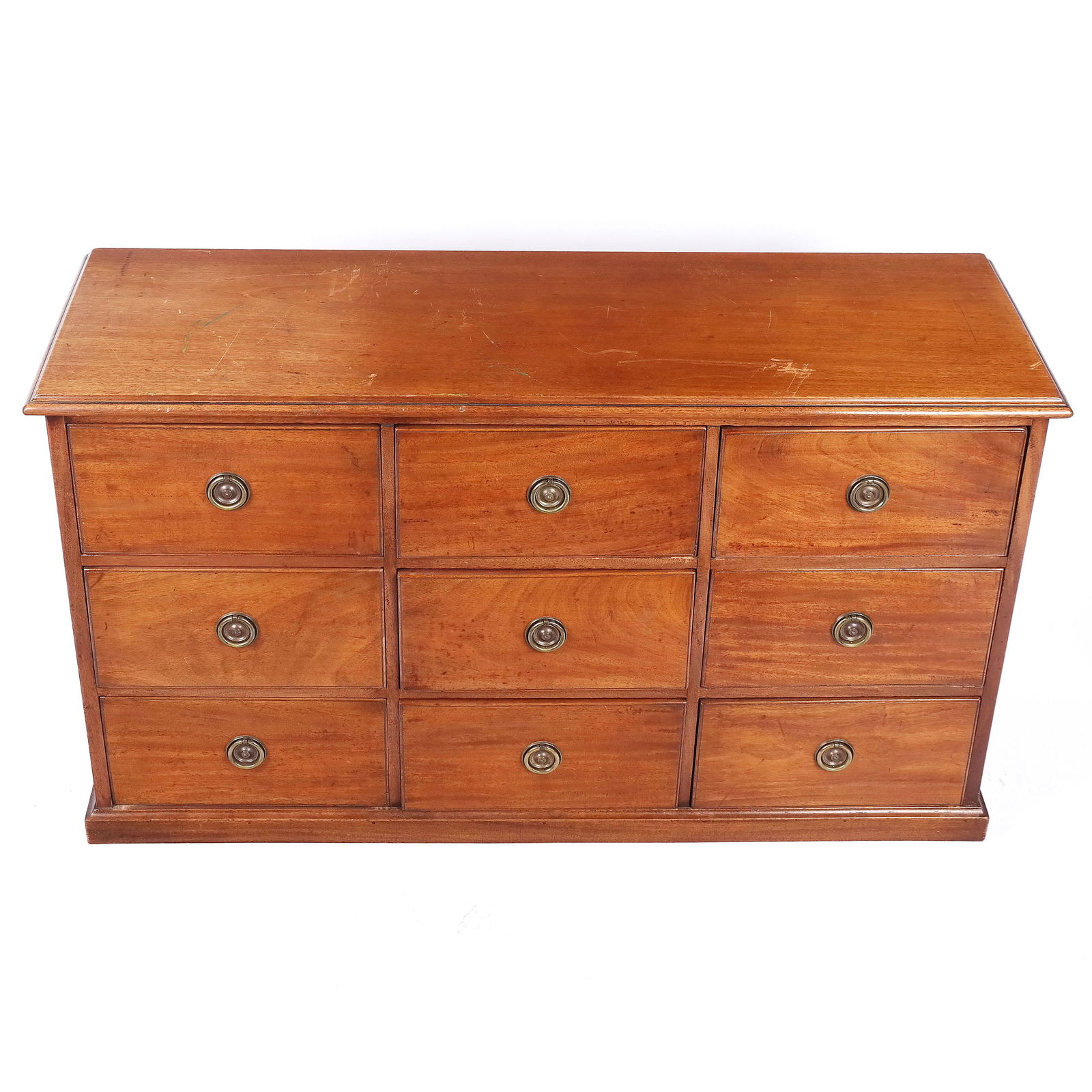 Mahogany Nine-Drawer Cabinet Chest (1 of 9)