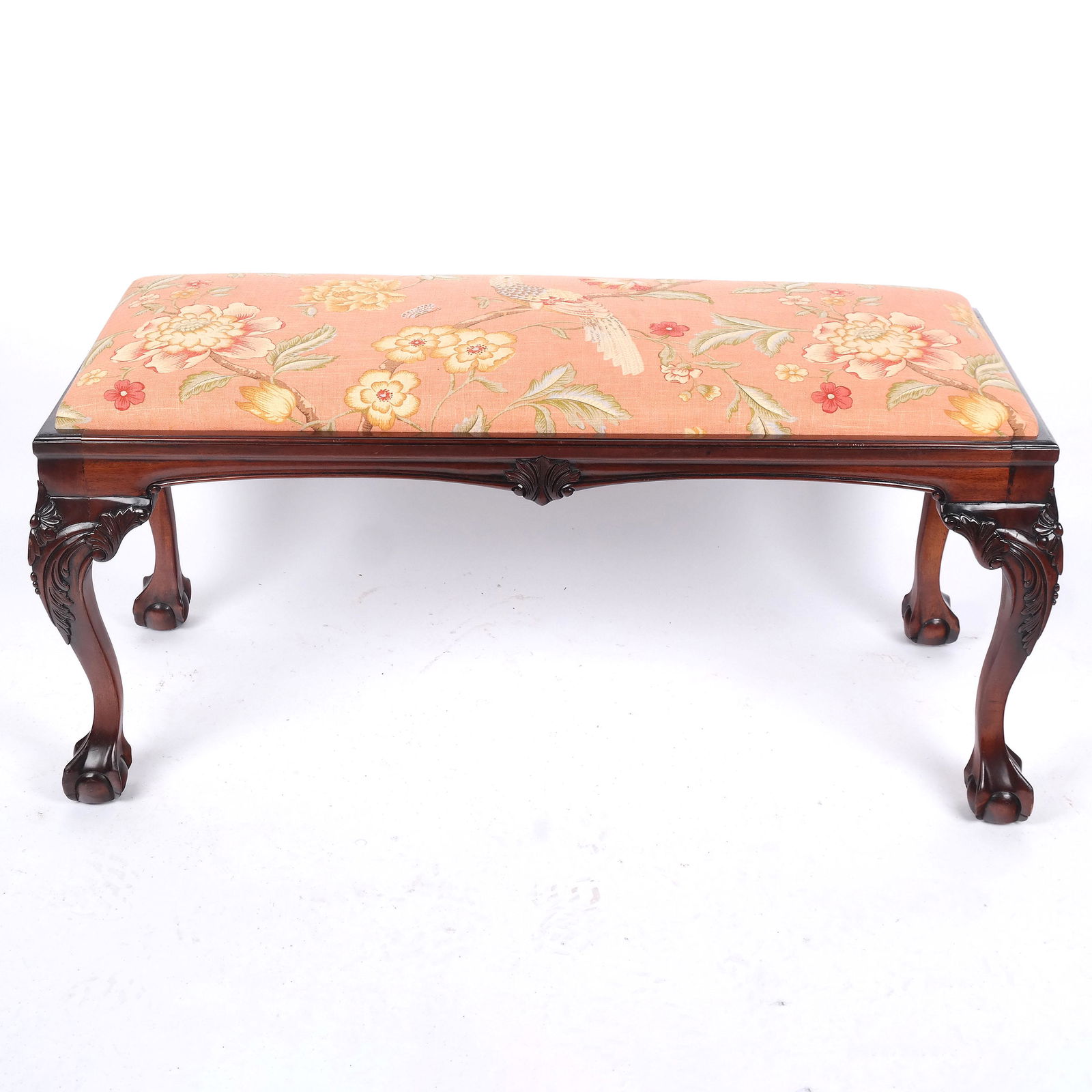 George III-Style Carved Window Bench (1 of 9)