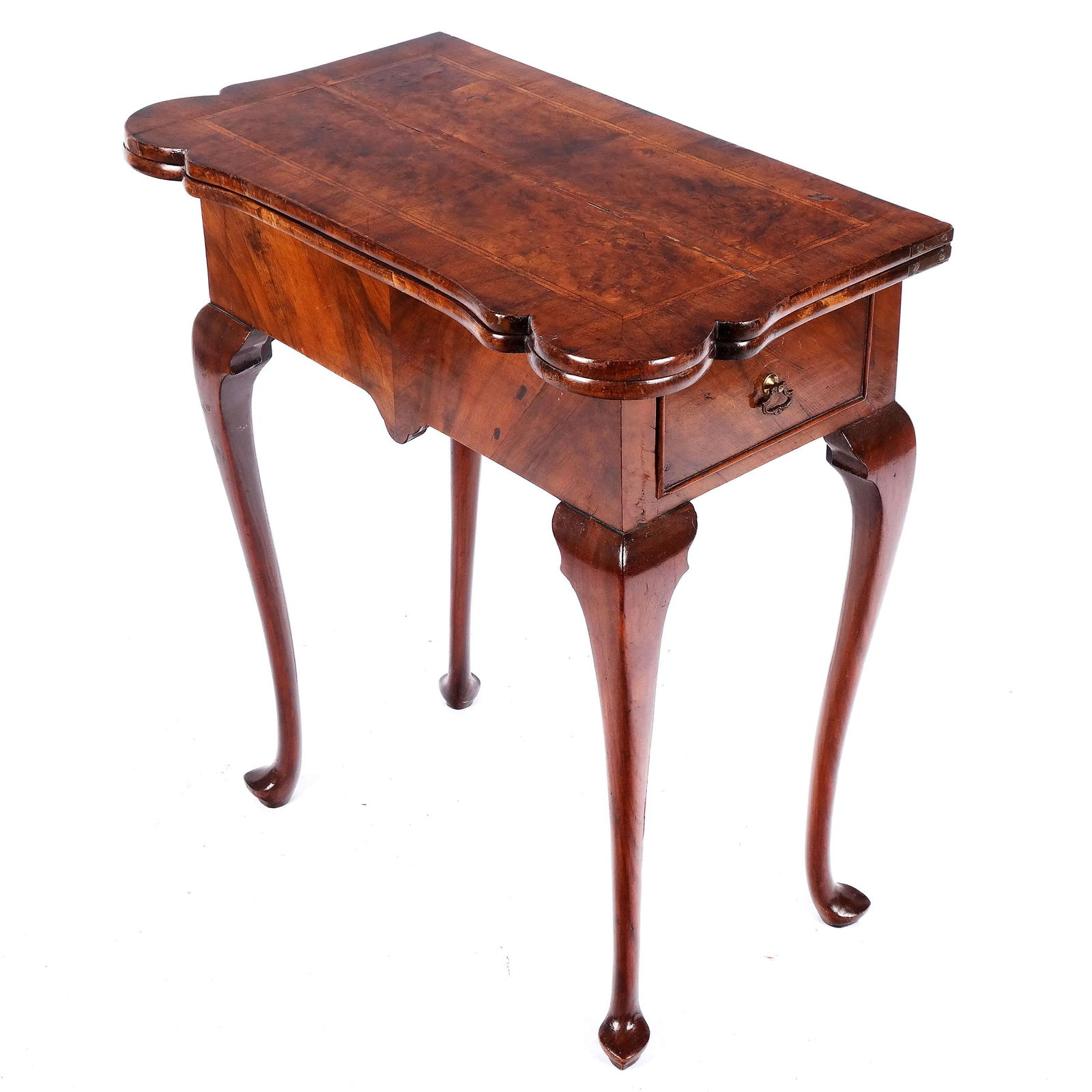 Late 18th C. George III Inlaid Walnut Games Table (1 of 10)