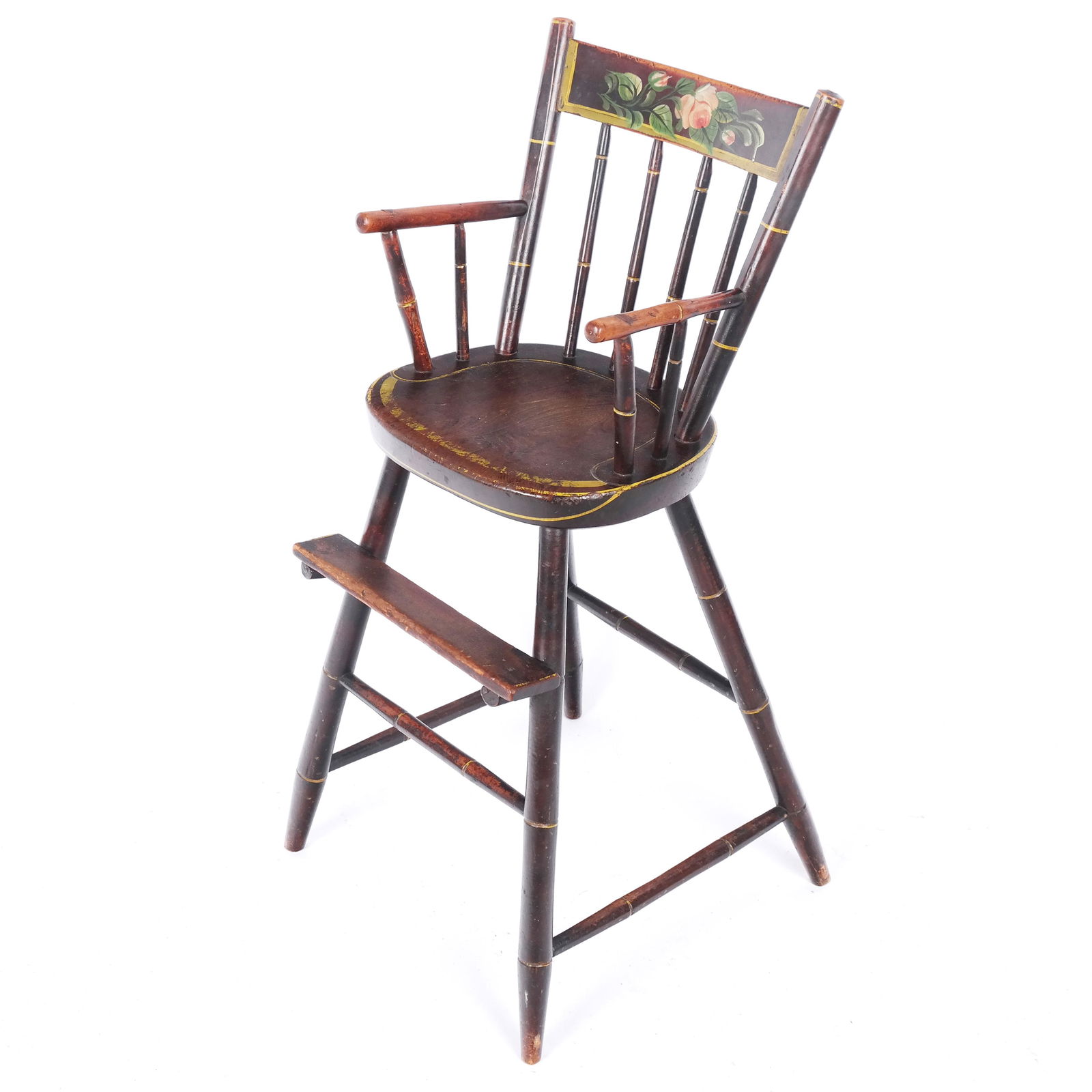 Stained Oak Child's Highchair (1 of 8)