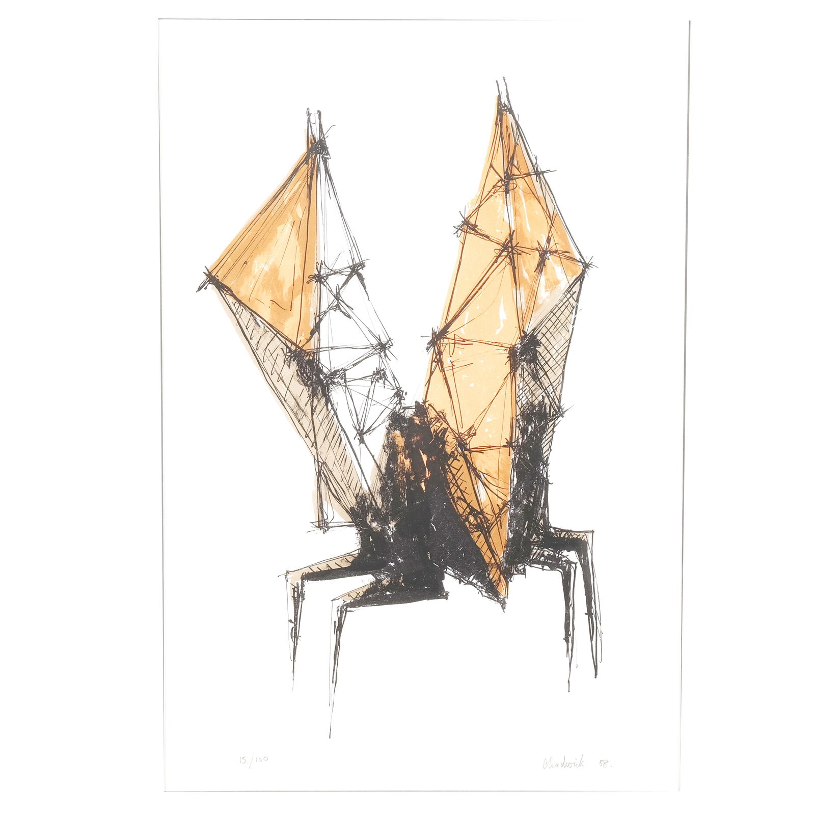 Lynn CHADWICK: Abstract Structure - Lithograph (1 of 8)