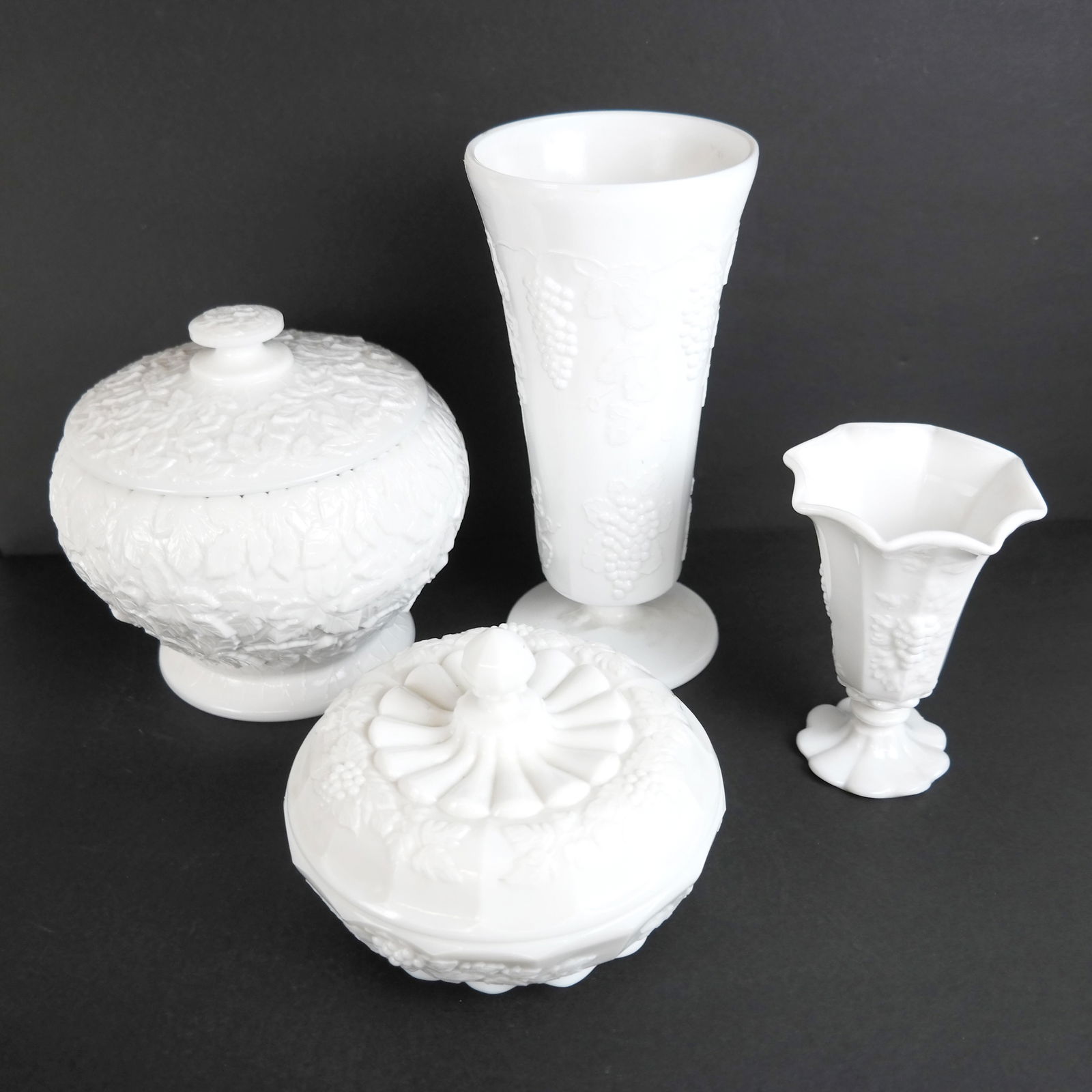Four-Piece Milk Glass Lot Including Westmoreland (1 of 20)