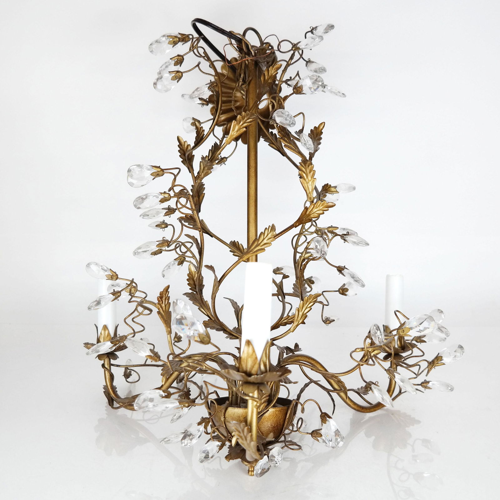 Bagues-Style Three Light Tole Fixture (1 of 11)