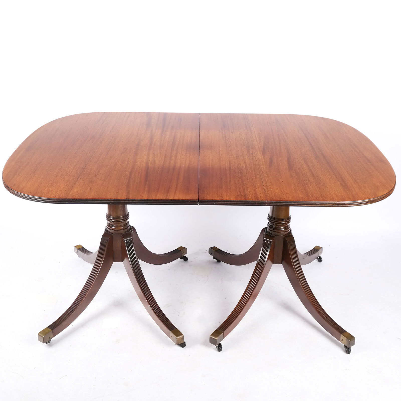 Regency-Style Mahogany Dining Table (1 of 9)