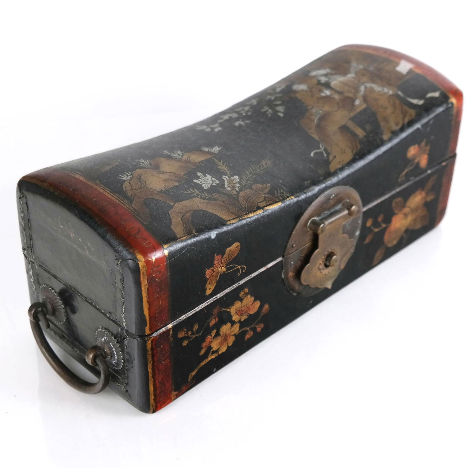 Antique Chinese Lacquered Pillow Box (1 of 7)