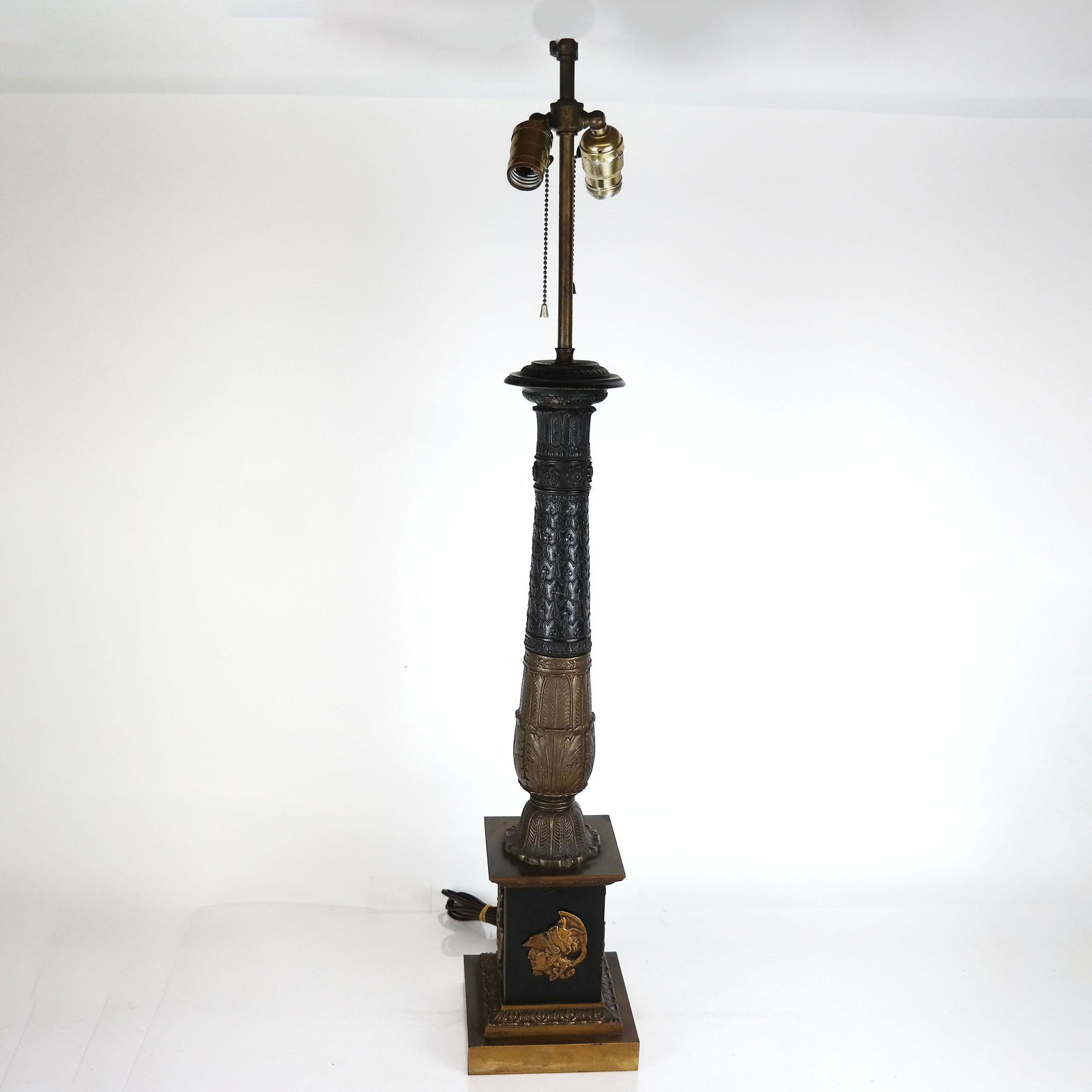 Empire-Style Parcel Ebonized Table Lamp (1 of 9)