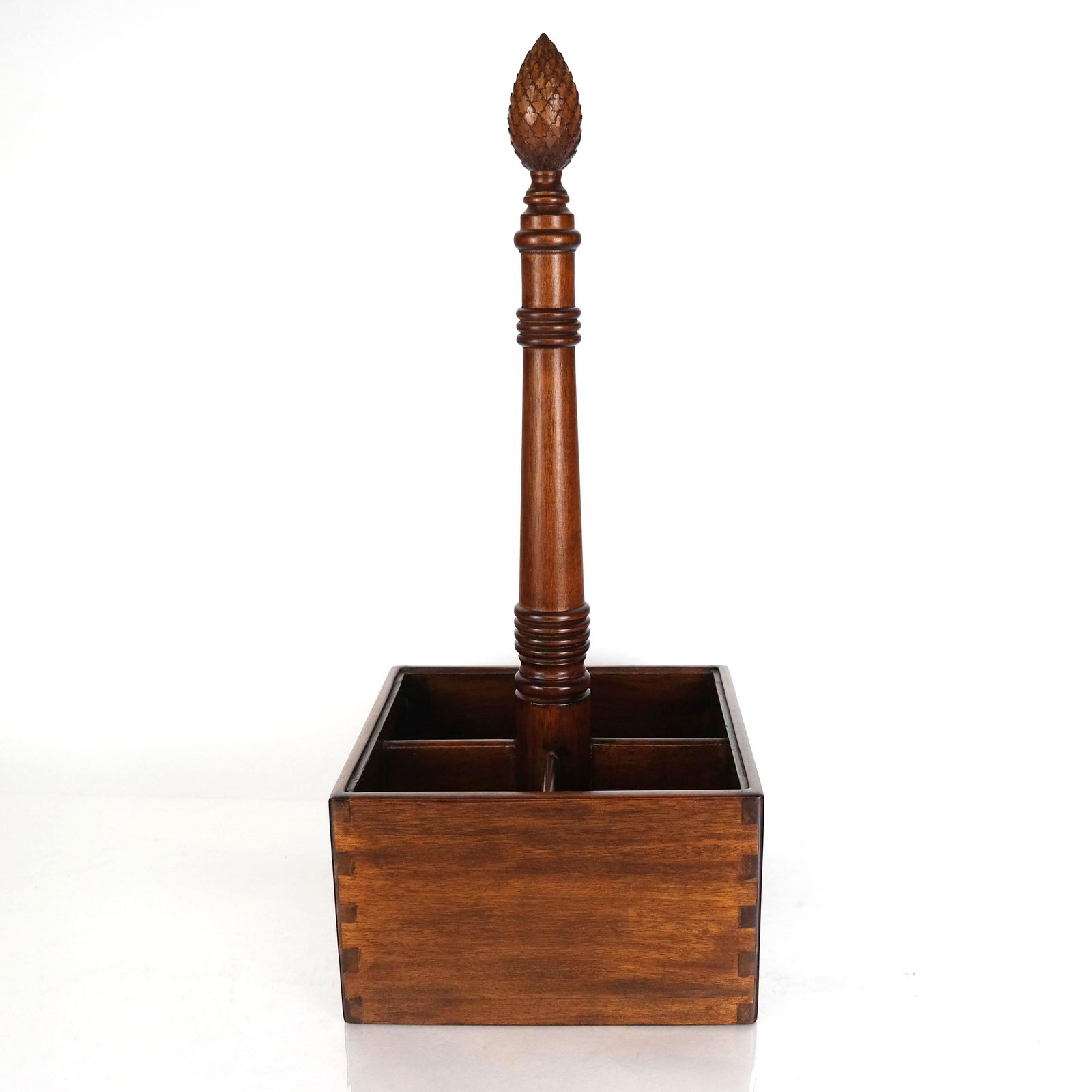 Regency-Style Carved Mahogany Serving Box (1 of 5)