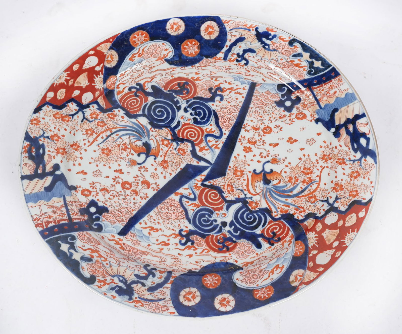 Large Imari Oval Porcelain Platter (1 of 6)