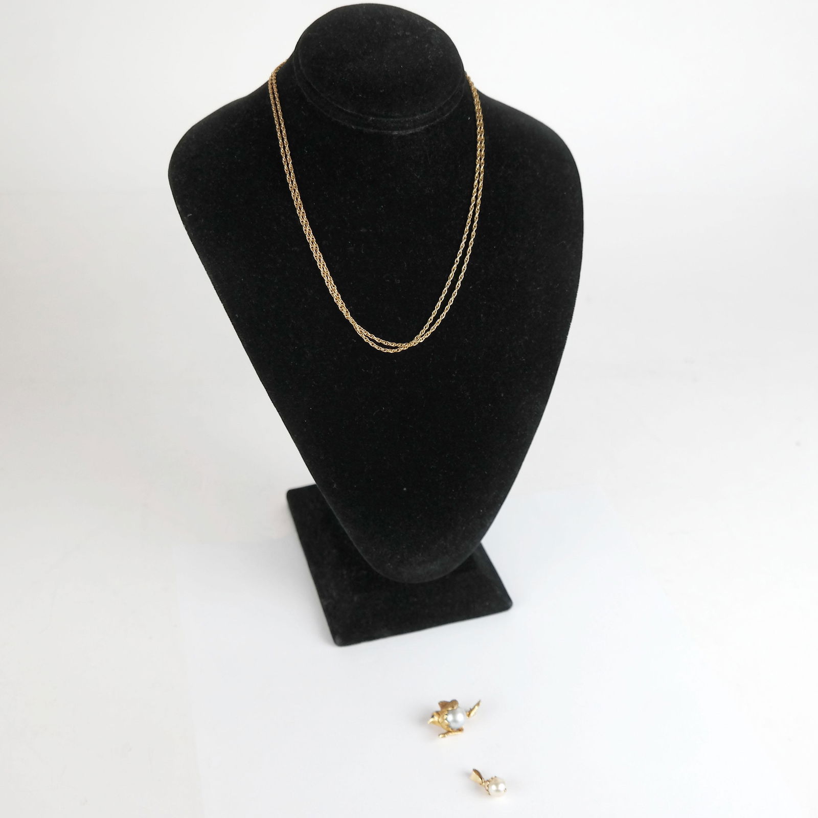 Italian 18K Yellow Gold Necklace, Pin & Pendant (1 of 13)