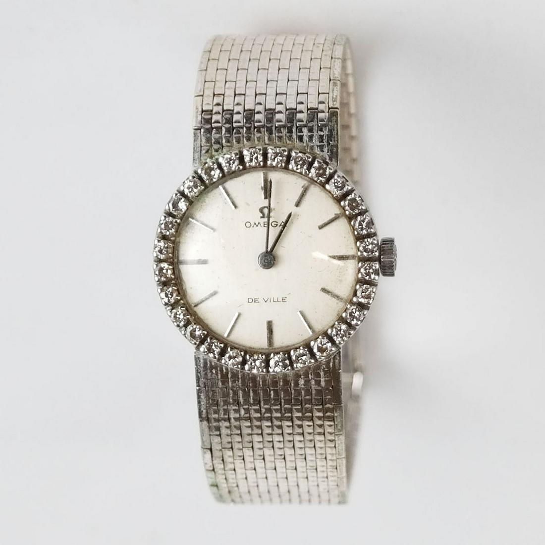 Vintage 18K White Gold Omega De Ville Ladies Watch (1 of 14)