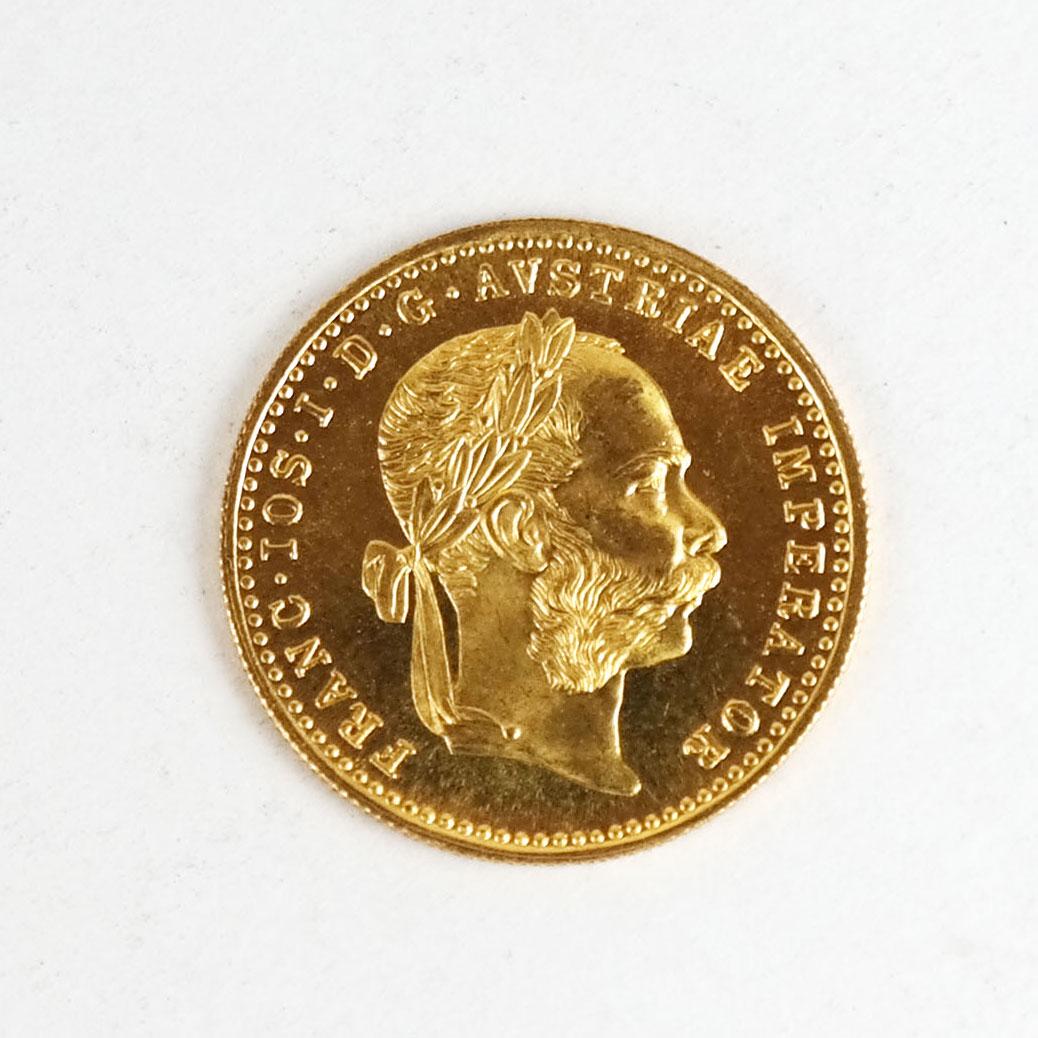 1915 Austrian 1 Ducat Gold Coin (1 of 5)