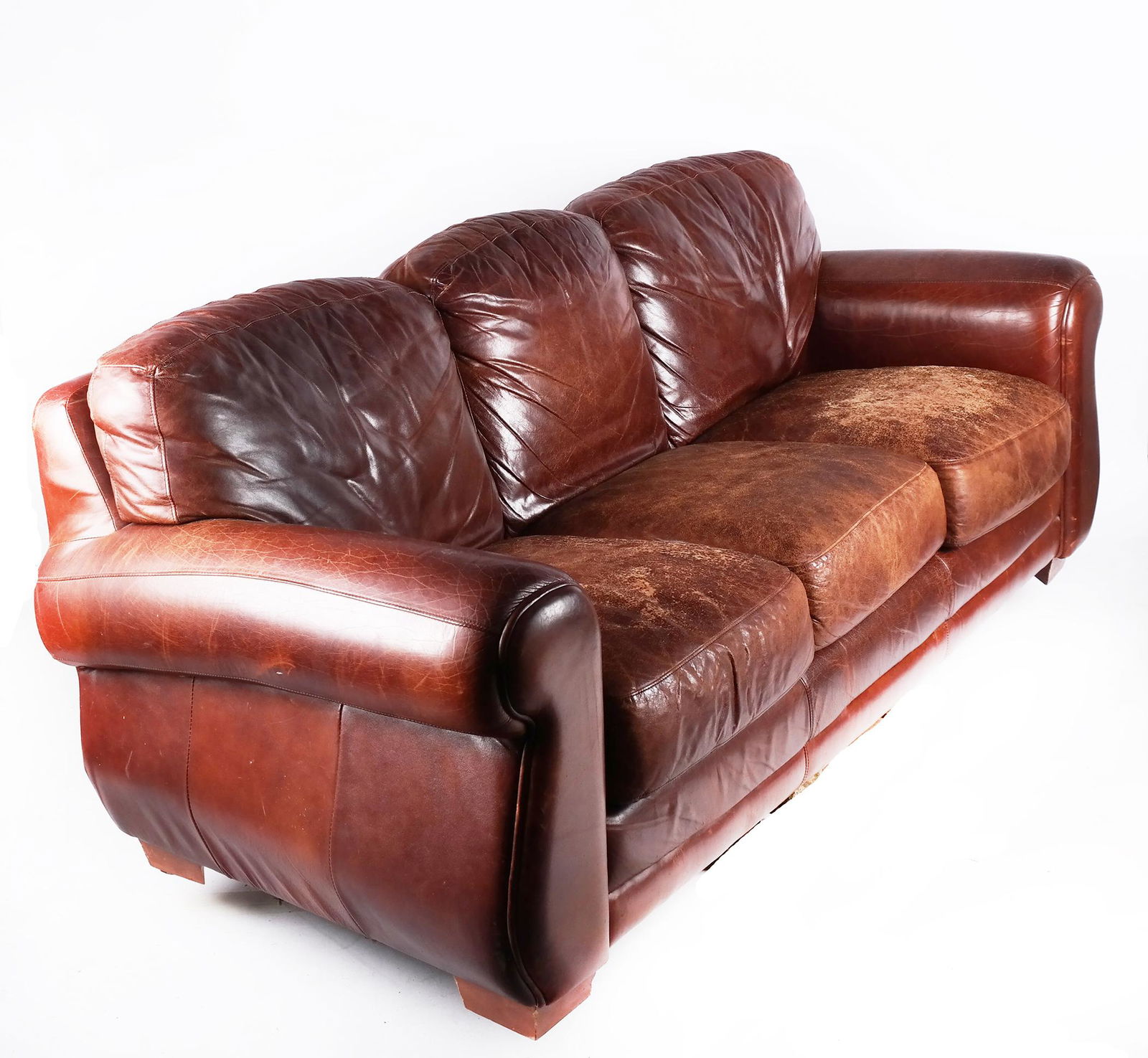 Brown Leather Sofa (1 of 8)