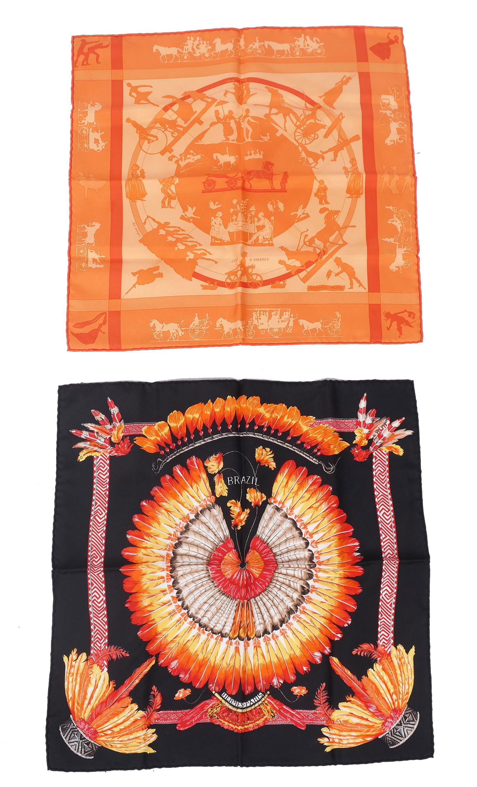 Two Hermes Paris Silk Pocket Squares (1 of 13)