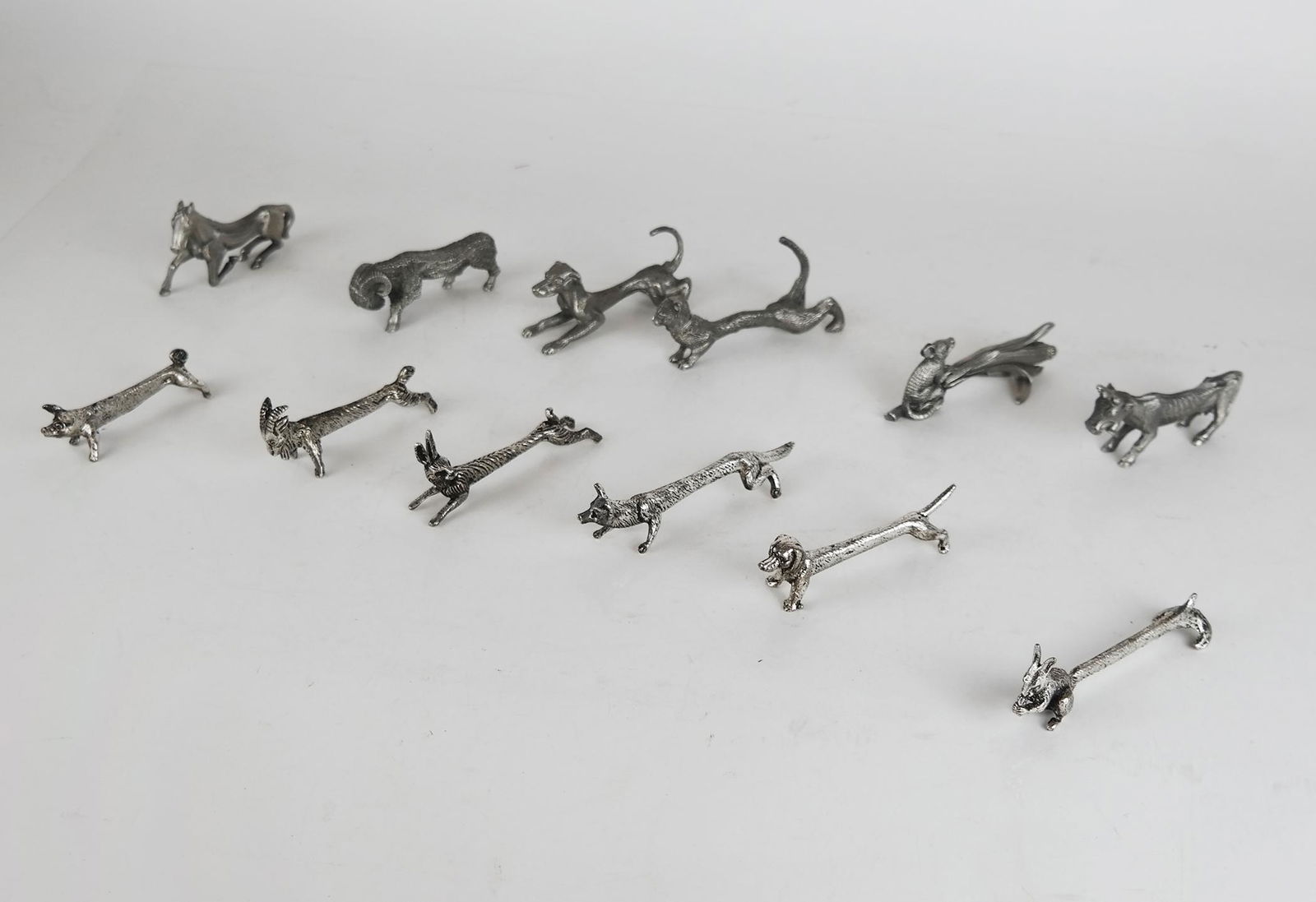 Assembled Group of 12 Animal Form Knife Rests (1 of 6)