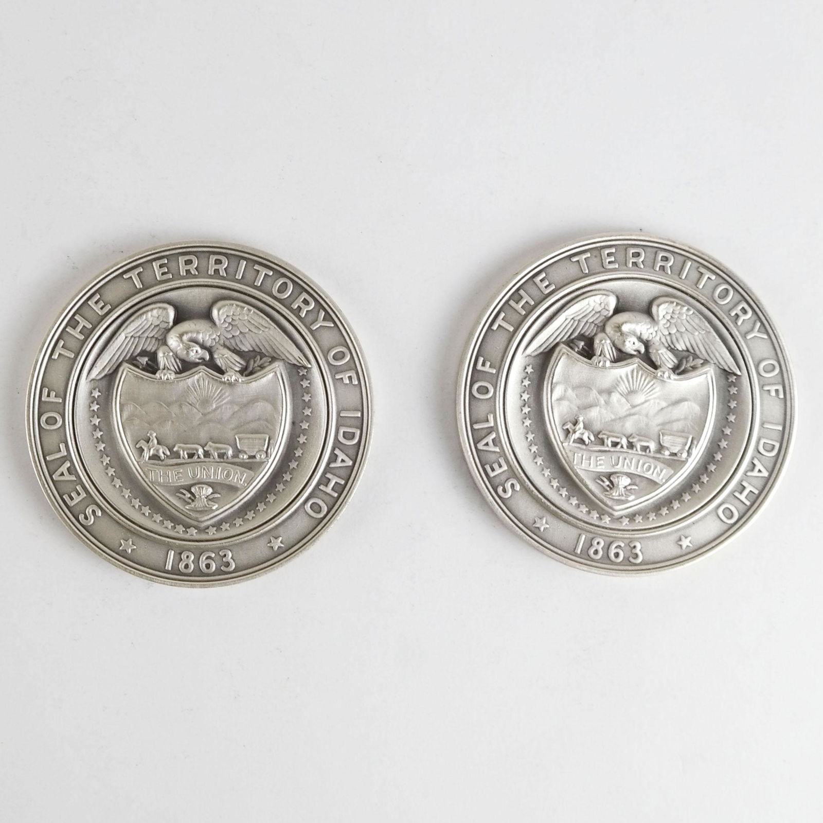 Two Idaho Territorial Centennial Silver Coins (1 of 7)