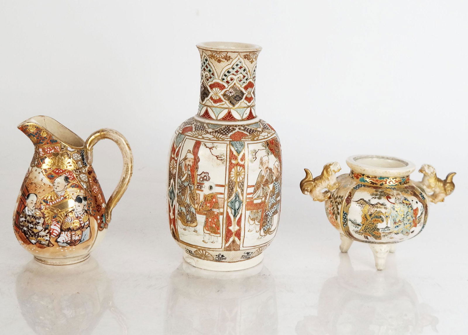 Three Small Japanese Ceramic Vessels (1 of 8)