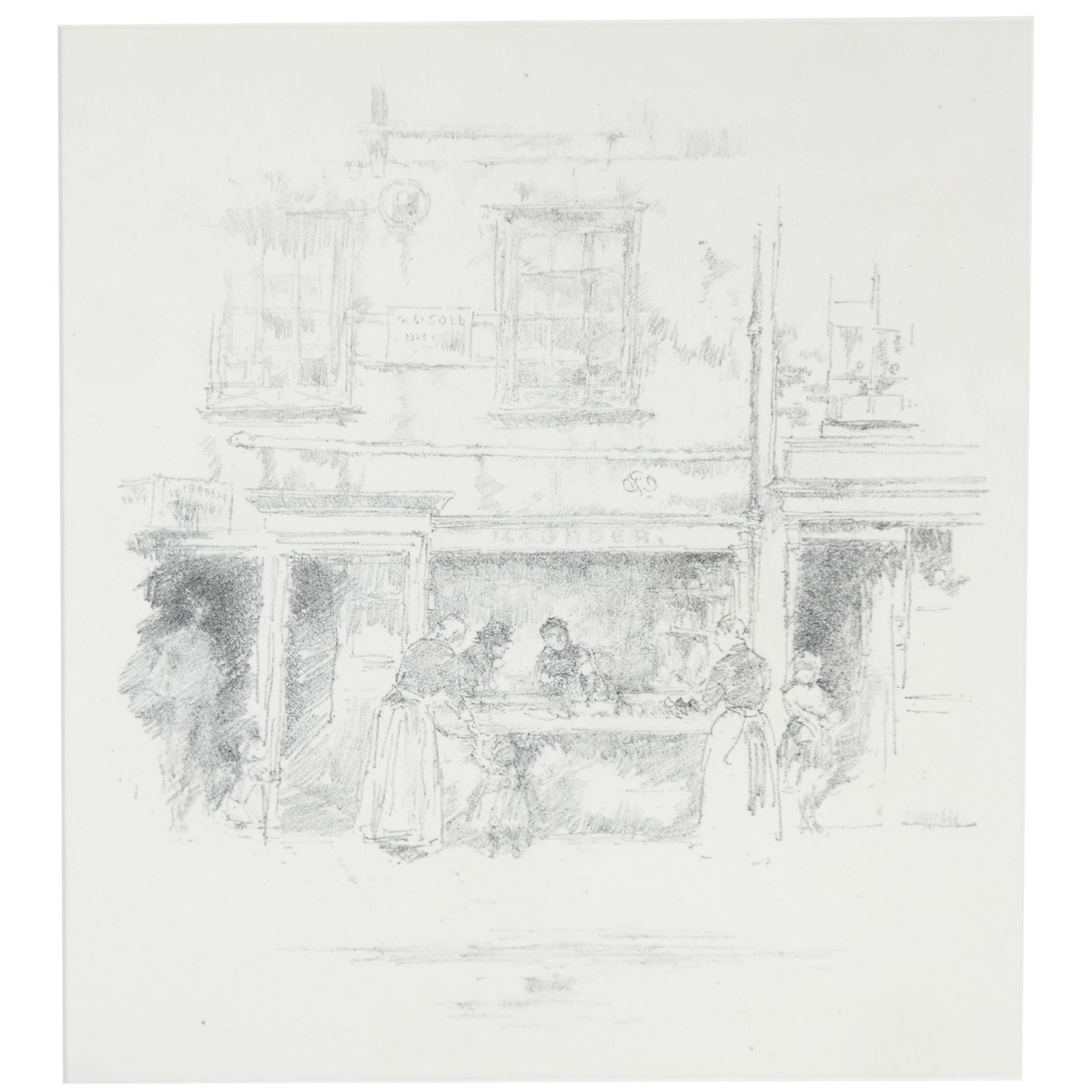 James Whistler, Street Scene - Print on Paper (1 of 7)