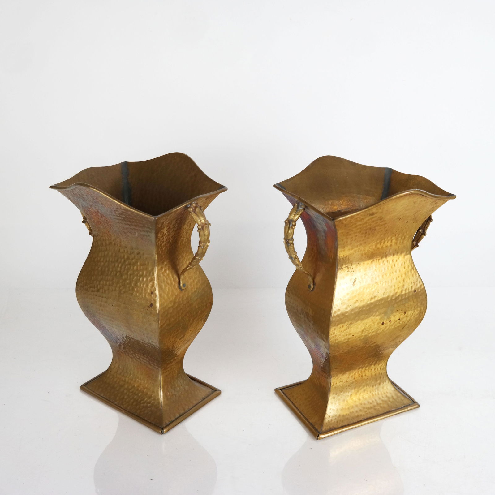 Crafts Hammered Pair of Urns (1 of 9)