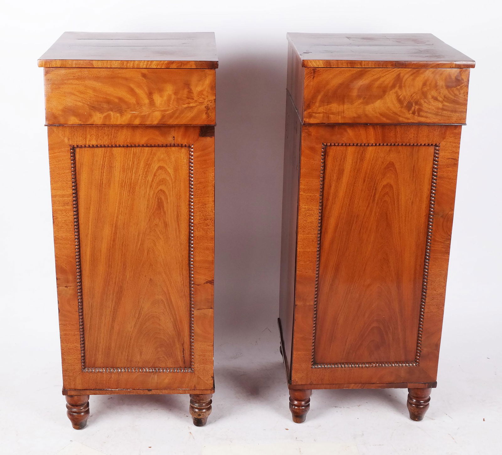 Pair of 19th C. Regency Mahogany Pedestal Cabinets (1 of 7)