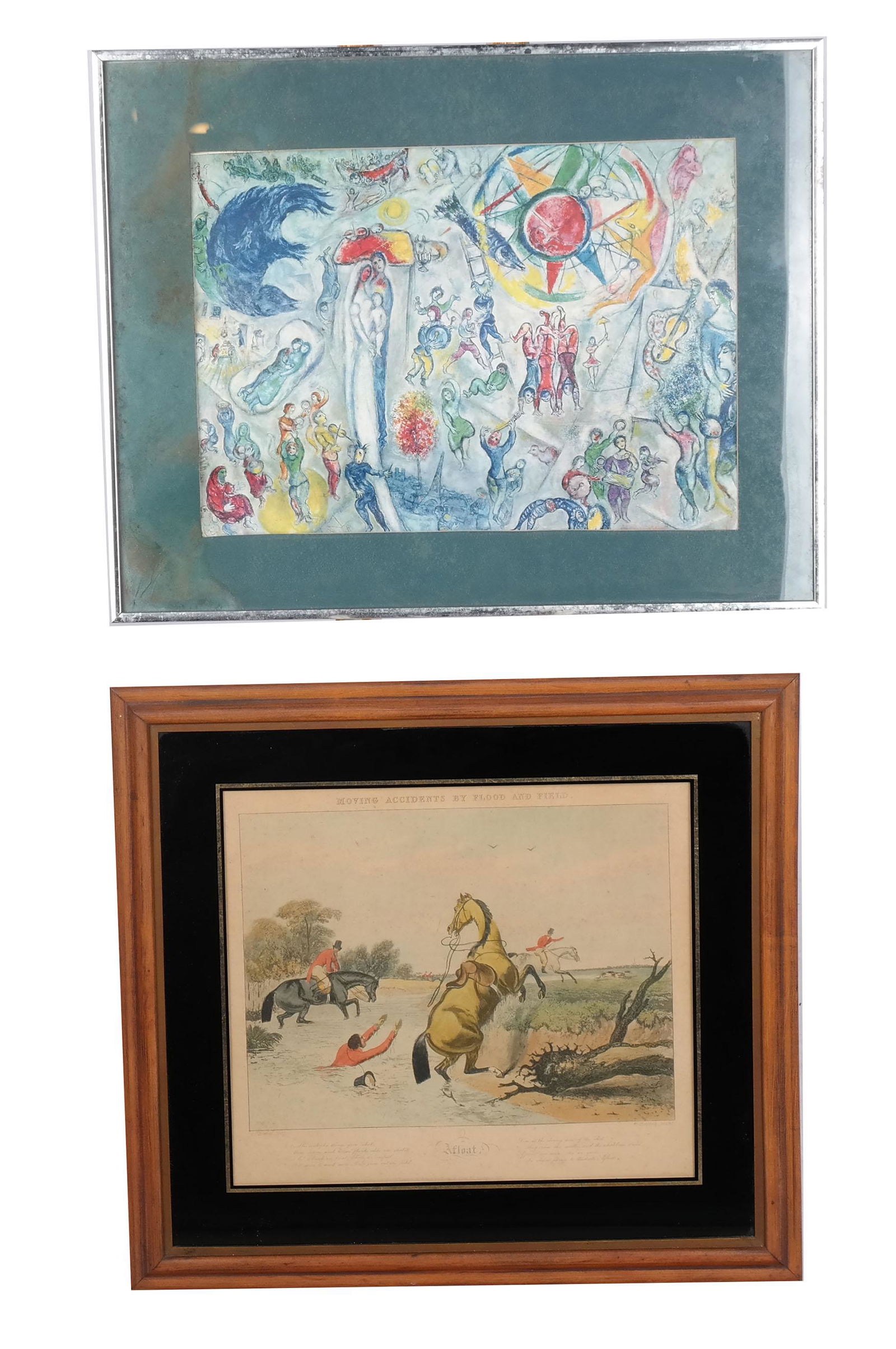 Two Prints - Hunt & Figural Scene (1 of 9)